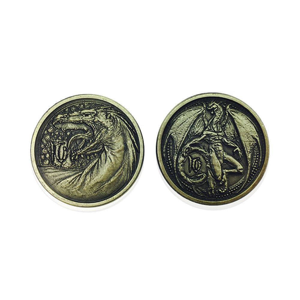 Adventure Coins - Dragon Metal Coins Set of 10-Coins-Norse Foundry-RPG Coins-Metal Coins-D&D Coins-TTRPG Coins-d&d accessories-d&d coins