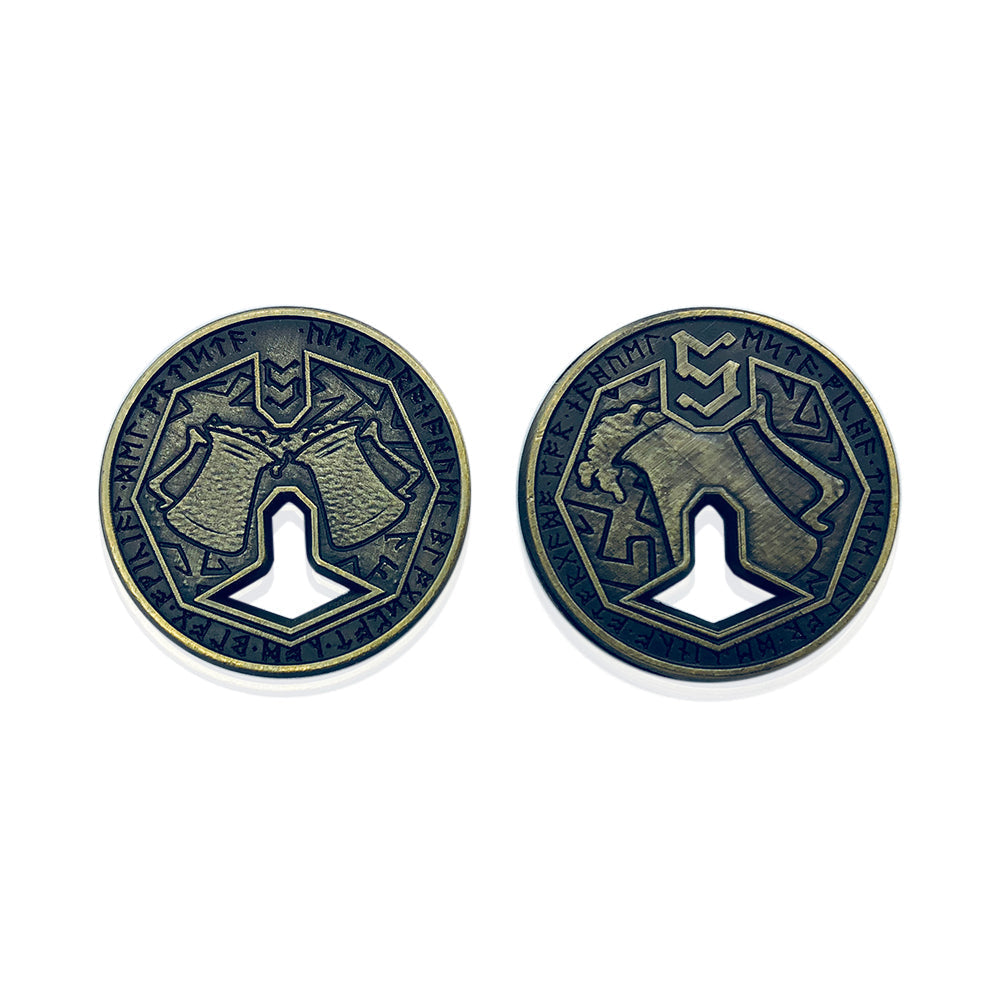 Adventure Coins – Dwarven Metal Coins Set of 10-Coins-Norse Foundry-RPG Coins-Metal Coins-D&D Coins-TTRPG Coins-d&d accessories-d&d coins