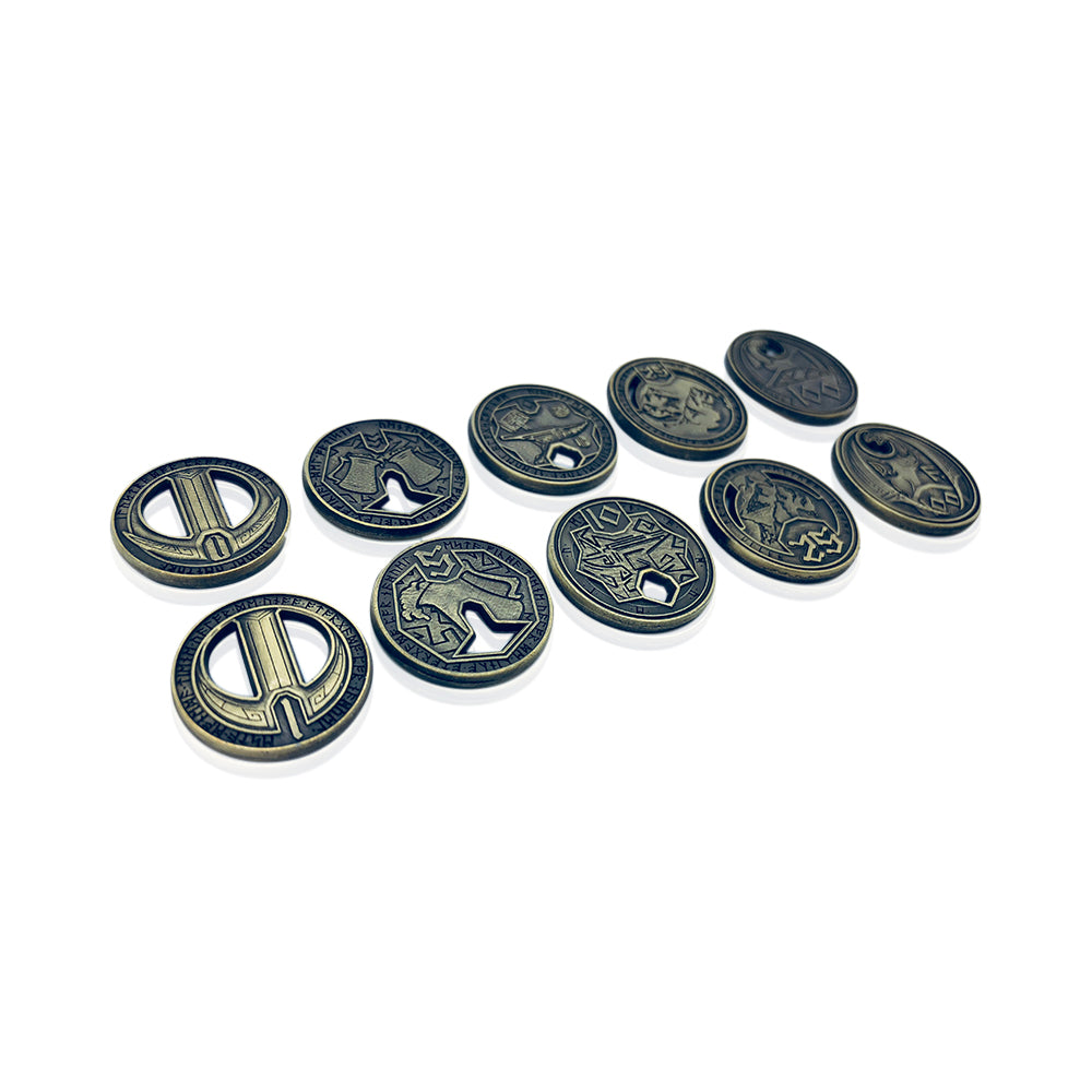 Adventure Coins – Dwarven Metal Coins Set of 10-Coins-Norse Foundry-RPG Coins-Metal Coins-D&D Coins-TTRPG Coins-d&d accessories-dnd coins