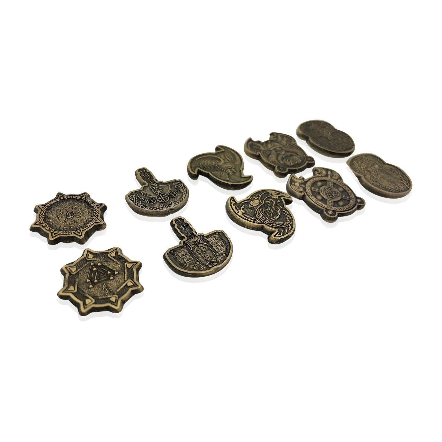 Adventure Coins - Norse Metal Coins Set of 10-Coins-Norse Foundry-RPG Coins-Metal Coins-D&D Coins-TTRPG Coins-d&d accessories-dnd coins