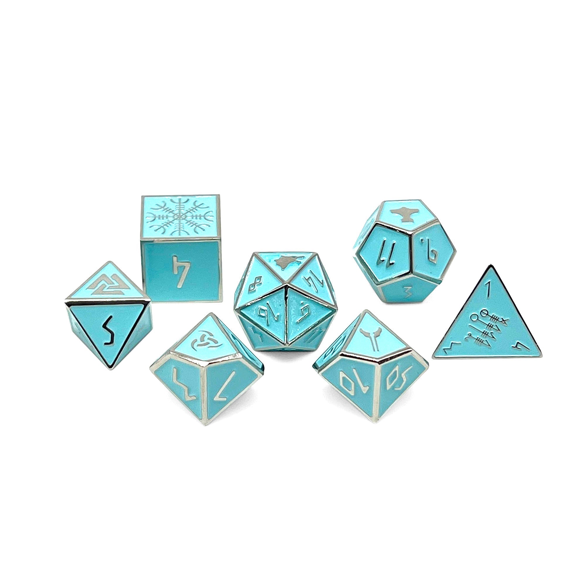 Banshee Wail - Norse Themed Metal Dice Set-Zinc Alloy Dice-Norse Foundry-Norse Foundry-dungeons & dragons-d&d dice set-rpg dice set-d20-metal dice set-d&d-perfect for tabletop rpgs