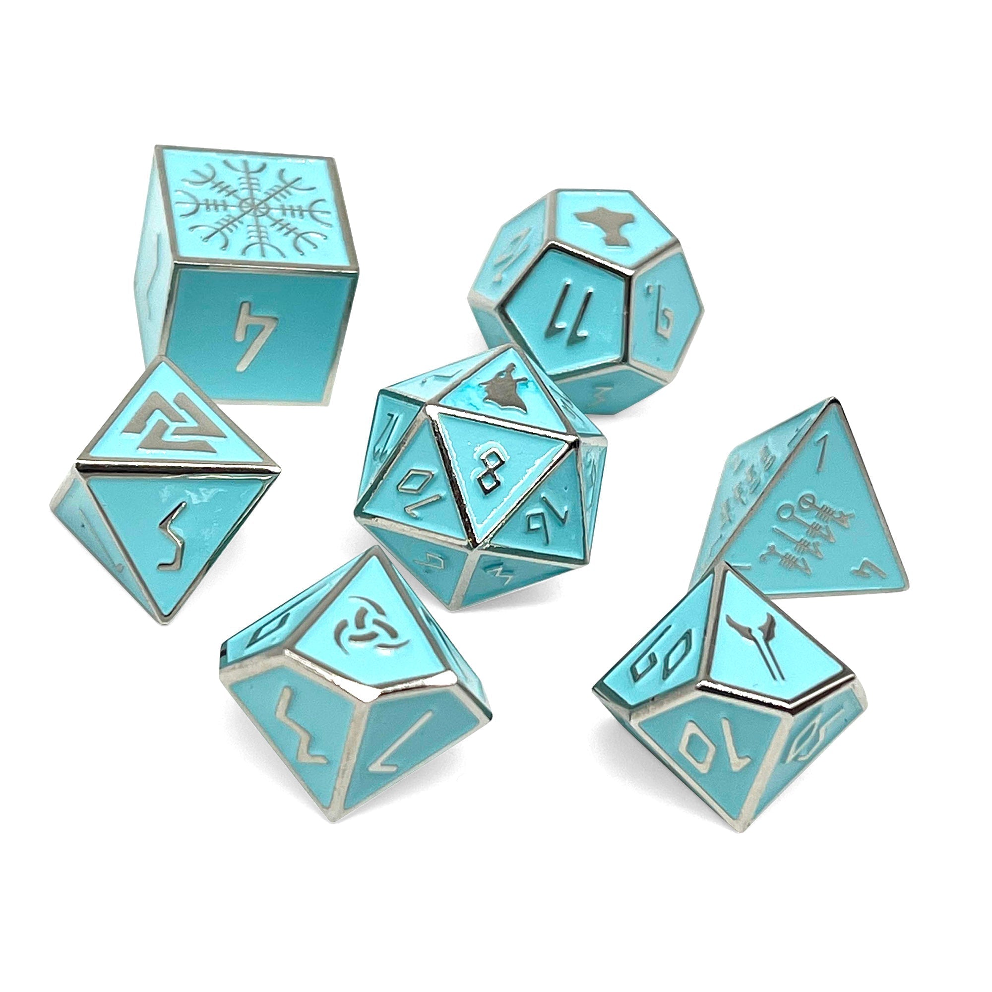 Banshee Wail - Norse Themed Metal Dice Set-Zinc Alloy Dice-Norse Foundry-Norse Foundry-dungeons & dragons-d&d dice set-rpg dice set-d20-metal dice set-d&d-perfect for tabletop rpgs