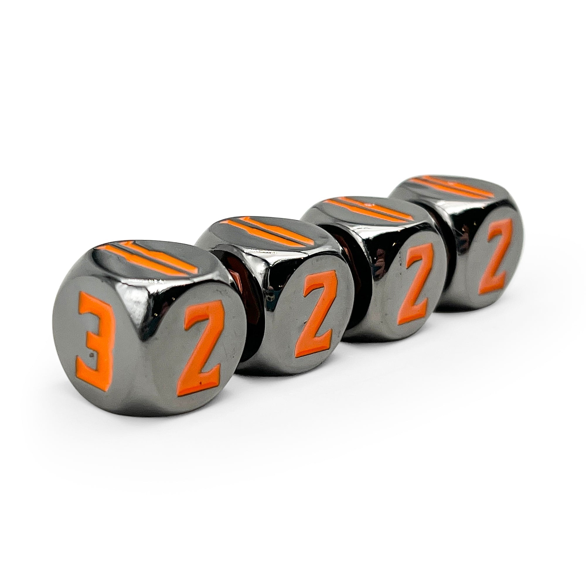 Blades in the Dark - Pack of 4 Metal Dice-Zinc Alloy Dice-Norse Foundry-Norse Foundry-dungeons & dragons-d&d dice set-rpg dice set-d20-metal dice set-d&d-perfect for tabletop rpgs
