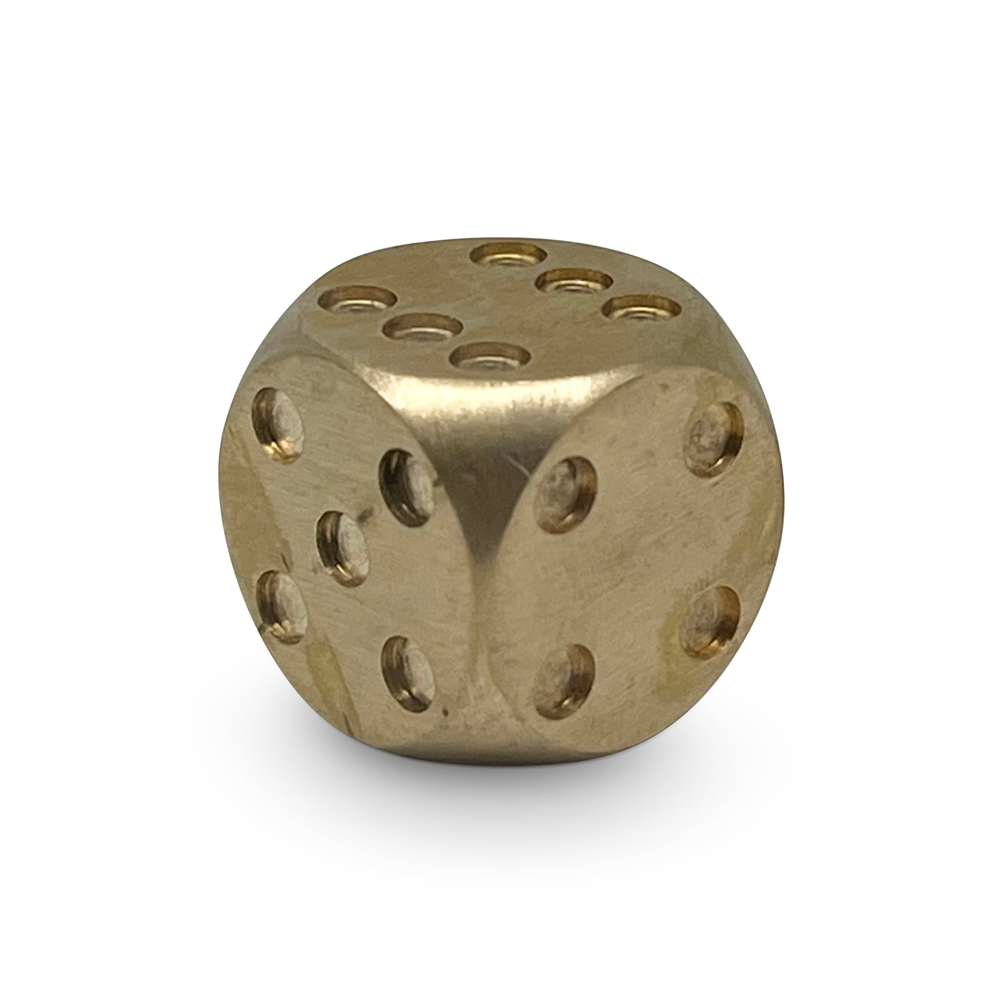 Bronze - 16mm D6 Pips True Metal Dice-Metal Dice-Norse Foundry-Norse Foundry-dungeons & dragons-d&d dice-rpg d6-metal d6-d&d-d6-warpips-pips-luxury dice-perfect for tabletop rpgs