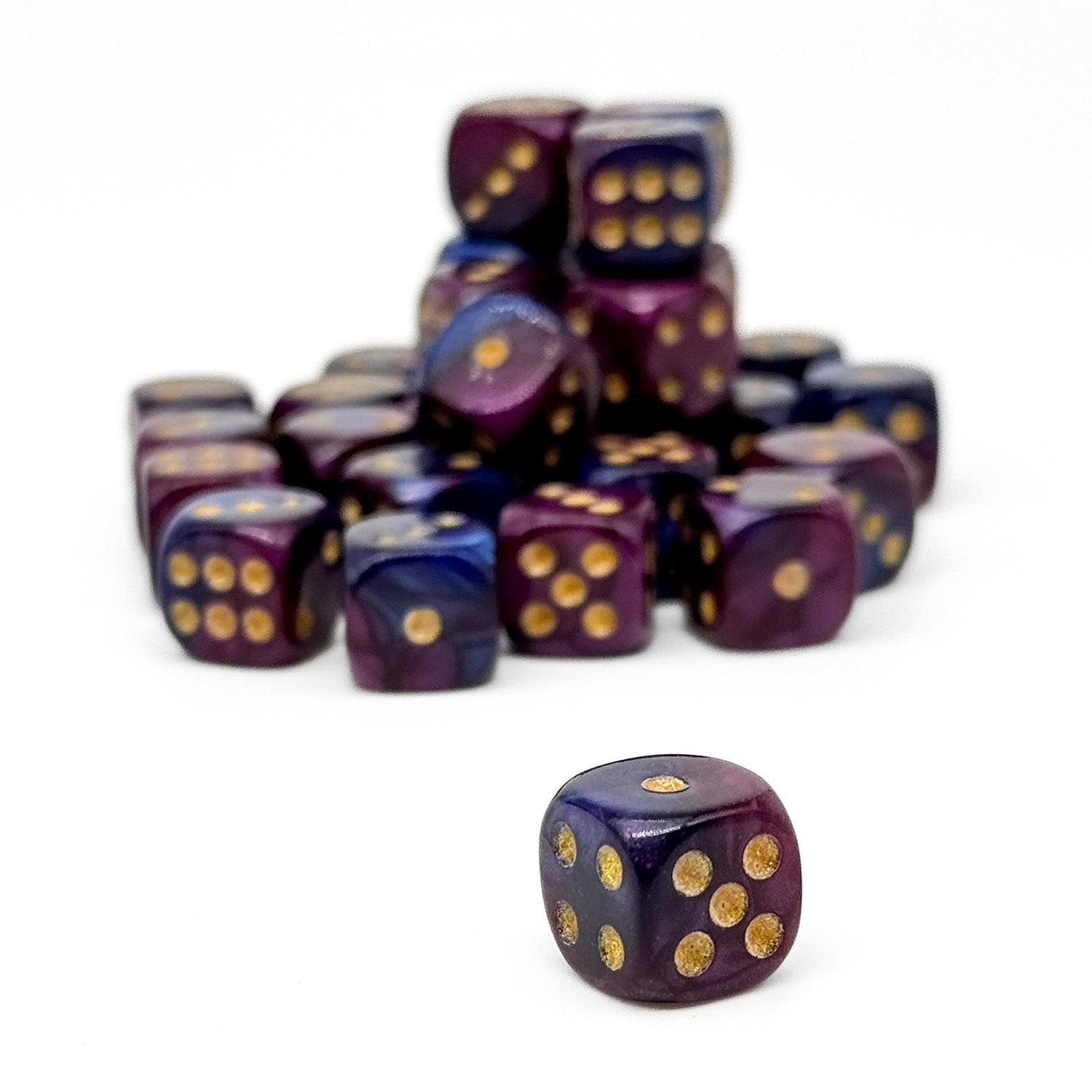 Chaotic Vortex - Set of 36 - 12mm Pips by Hexed®-Plastic Dice-Hexed-Norse Foundry-dungeons & dragons-d&d dice-rpg d6-plastic d6-d&d-d6-warpips-pips-perfect for tabletop rpgs