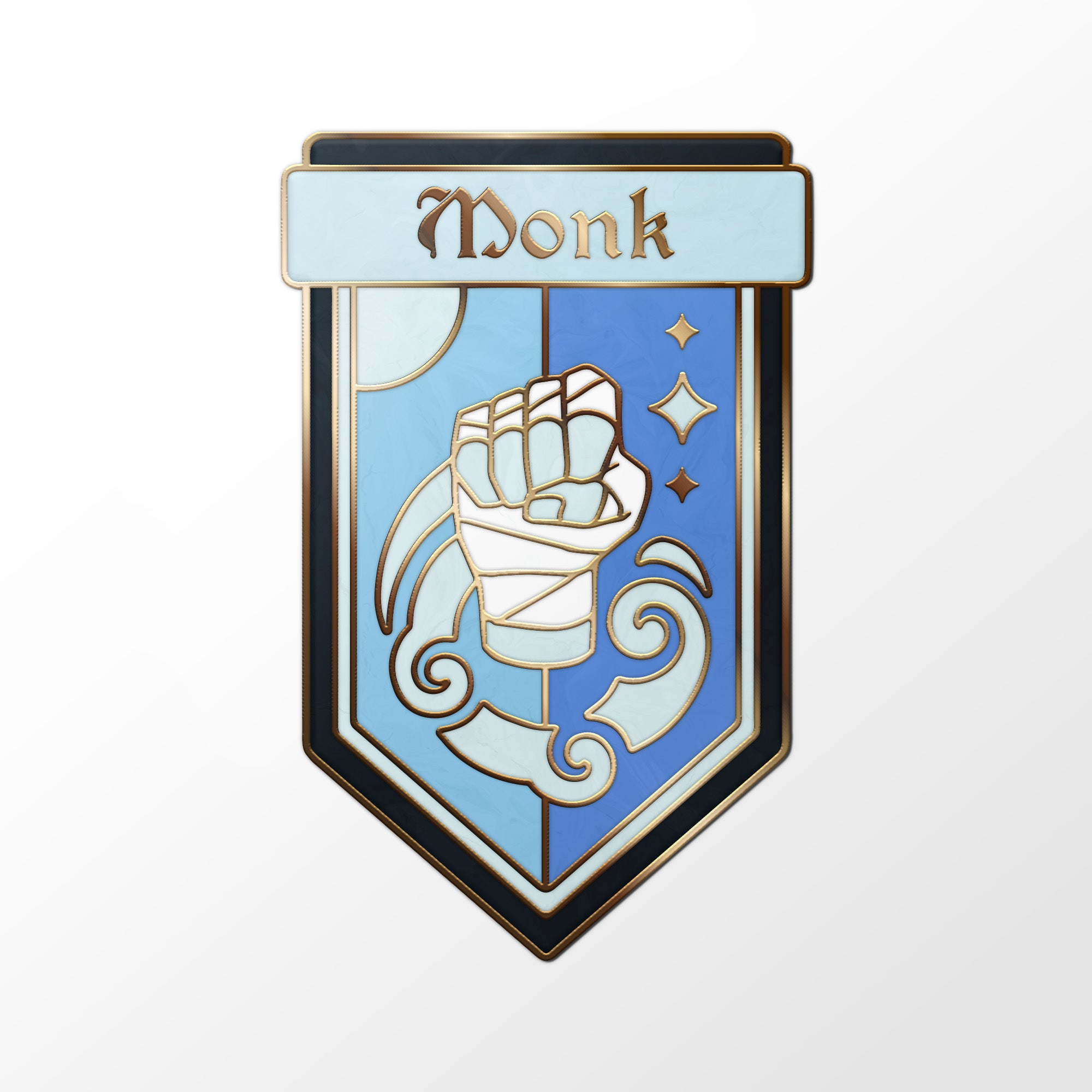 Class Pin - Monk-Enamel Pin-Norse Foundry -d&d-dungeons & dragons-accessories-dnd pin-class pin-pin collections