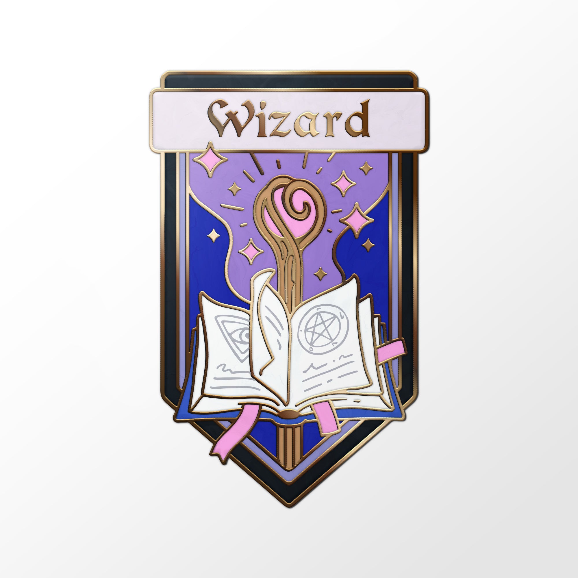 Class Pin - Wizard-Enamel Pin-Norse Foundry -d&d-dungeons & dragons-accessories-dnd pin-class pin-pin collections