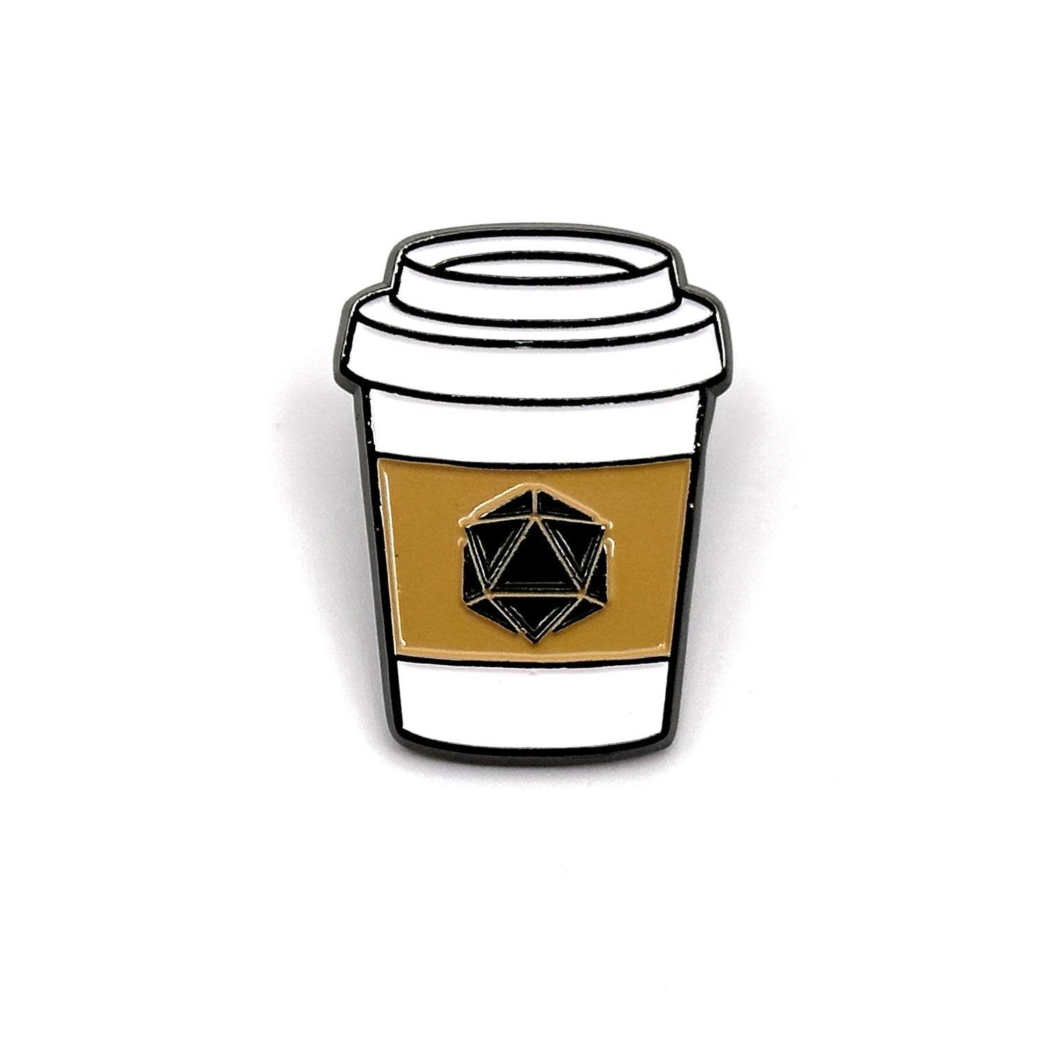 Coffee Cup D20 Pin