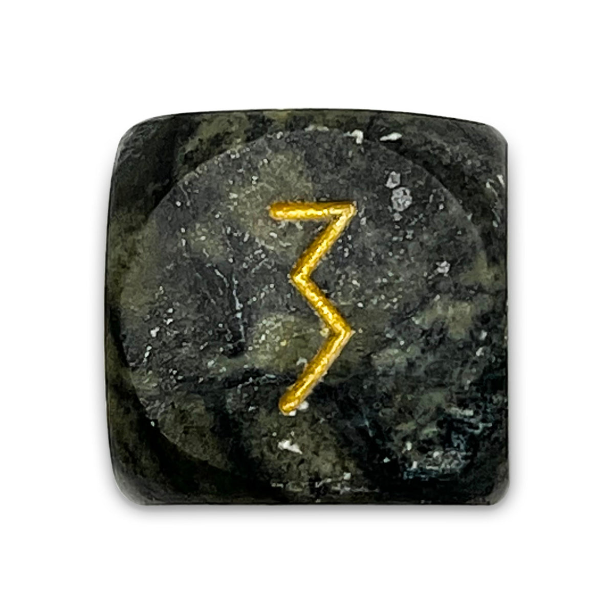 Dark Jade - Single D6 TruStone Dice-TruStone Dice-Norse Foundry-Norse Foundry-dungeons & dragons-d&d dice-rpg d6-gemstone d6-d&d-d6-perfect for tabletop rpgs
