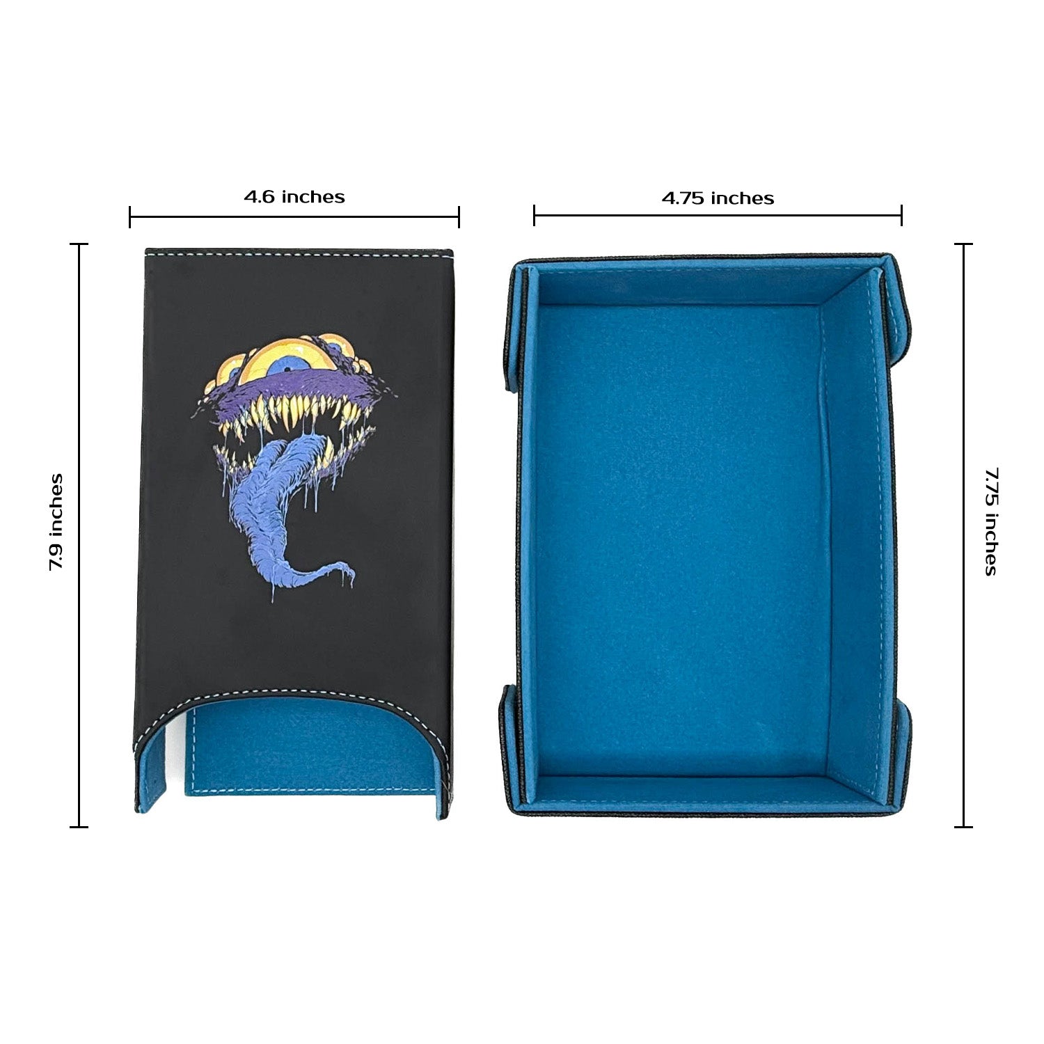 Dice Tray / Tower Bundle: Mimic-Dice Tray-Norse Foundry -Dice Tray Dice Tower-DND Tray-D&D Dice Tower-DnD Accessories-Dice Rolling Tower with Tray-Portable Dice Tower Set