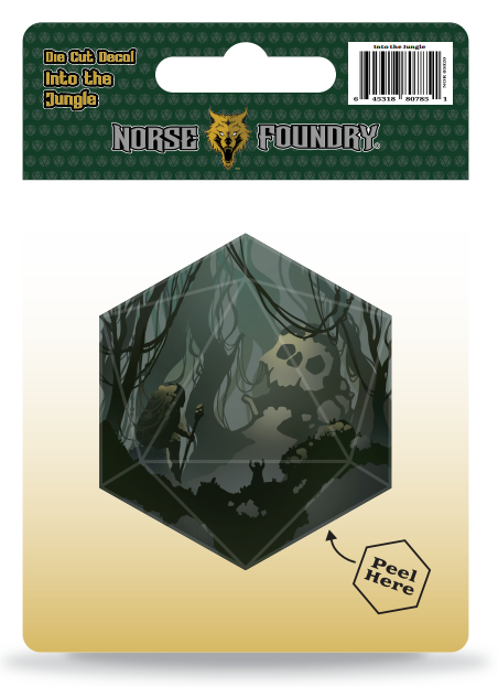 Die Cut Decal - Into the Jungle-Norse Foundry-d&d-dungeons & dragons-accessories-dnd stickers-die cut stickers-decals-collections