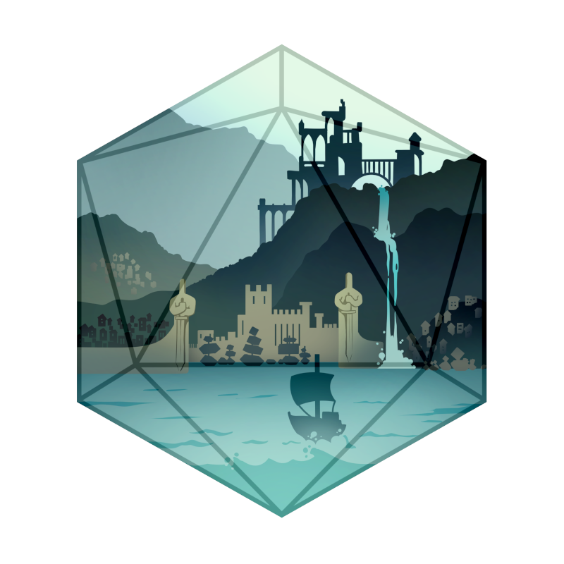 Die Cut Decal - Port City-Norse Foundry-d&d-dungeons & dragons-accessories-dnd stickers-die cut stickers-decals-collections
