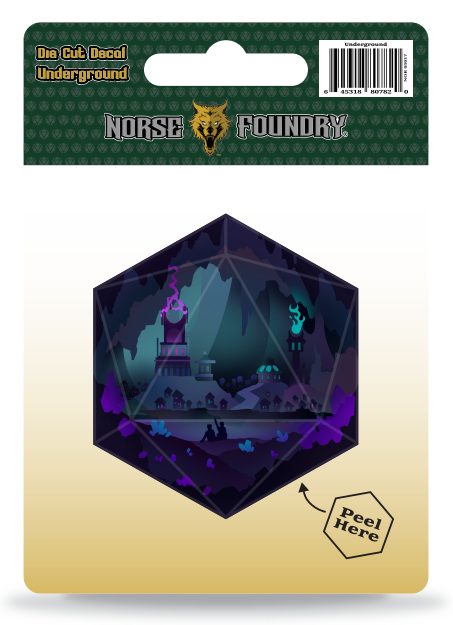Die Cut Decal - Underground-Norse Foundry-d&d-dungeons & dragons-accessories-dnd stickers-die cut stickers-decals-collections