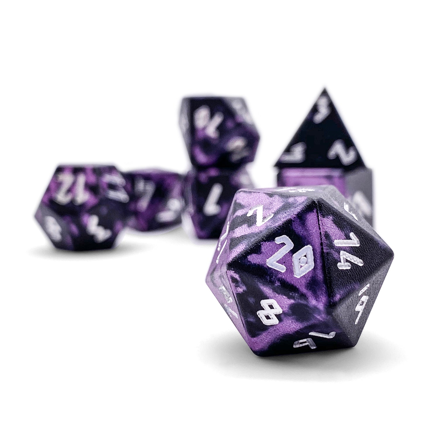 Dracolich - 7 Piece RPG Set 6063 Aluminum Wondrous Dice-Wondrous Dice | Set of 7-Norse Foundry-Norse Foundry-aluminum dice-dungeons & dragons-d&d dice set-rpg dice set-aluminum d&d dice set-d&d-lightweight-perfect for tabletop rpgs