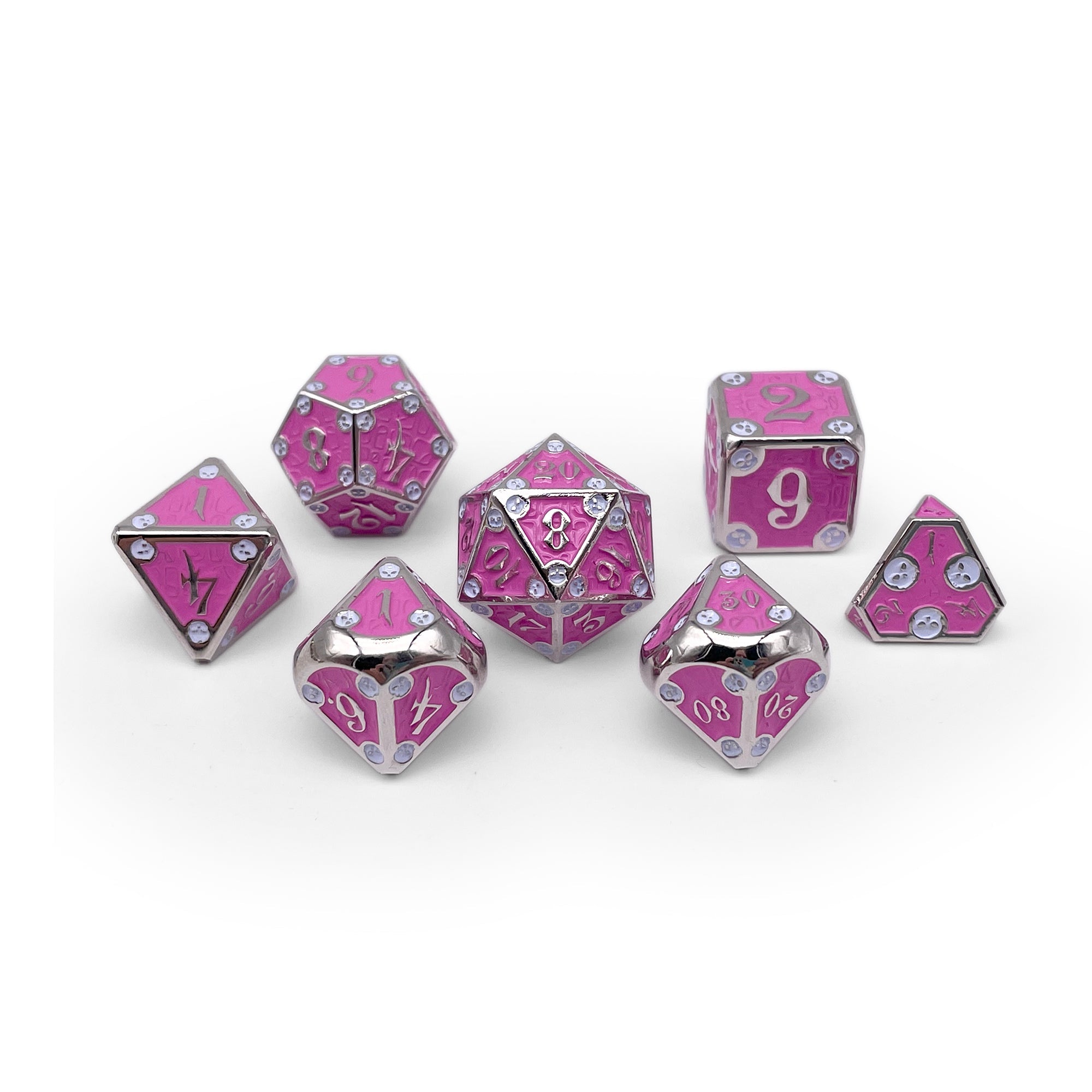 Dungeon Delve - Arcane Trap 7 Piece RPG set Alloy Metal Dice-Metal - Zinc Alloy Dice-Norse Foundry-Norse Foundry-dungeons & dragons-d&d dice set-rpg dice set-d20-metal dice set-d&d-perfect for tabletop rpgs