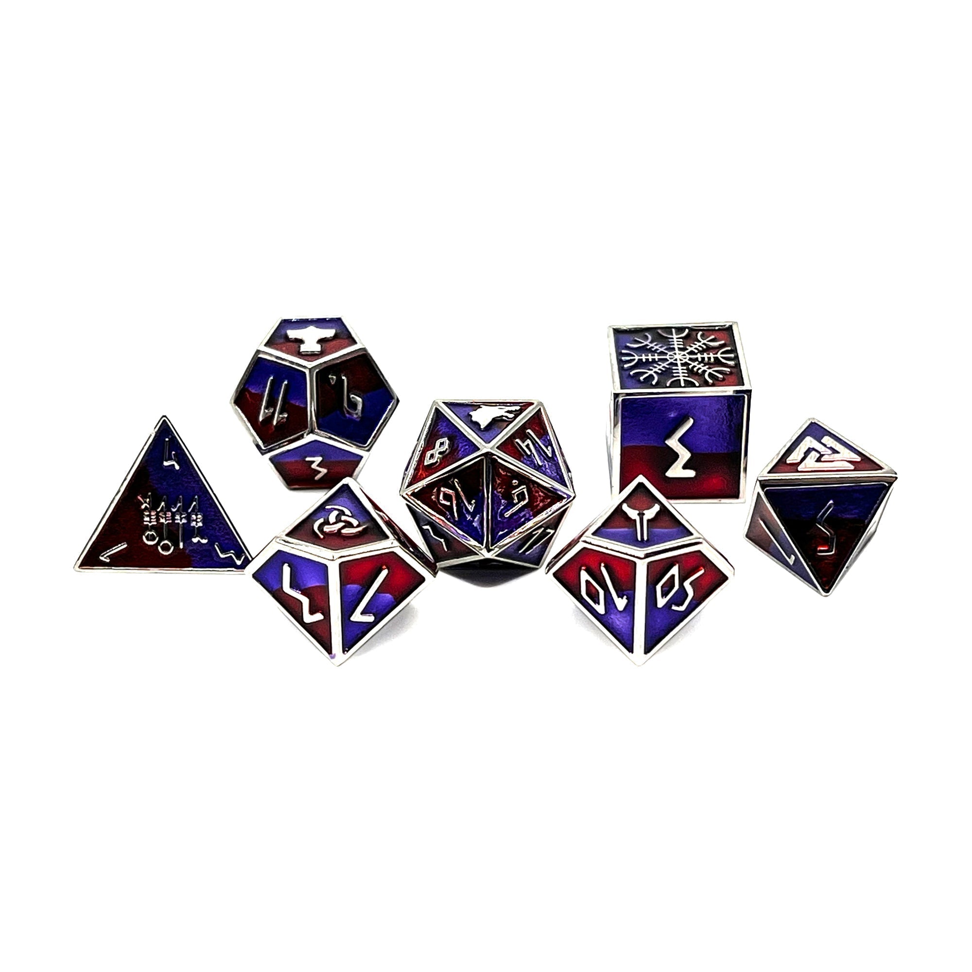 Fenrir - Norse Themed Metal Dice Set-Zinc Alloy Dice-Norse Foundry-Norse Foundry-dungeons & dragons-d&d dice set-rpg dice set-d20-metal dice set-d&d-perfect for tabletop rpgs