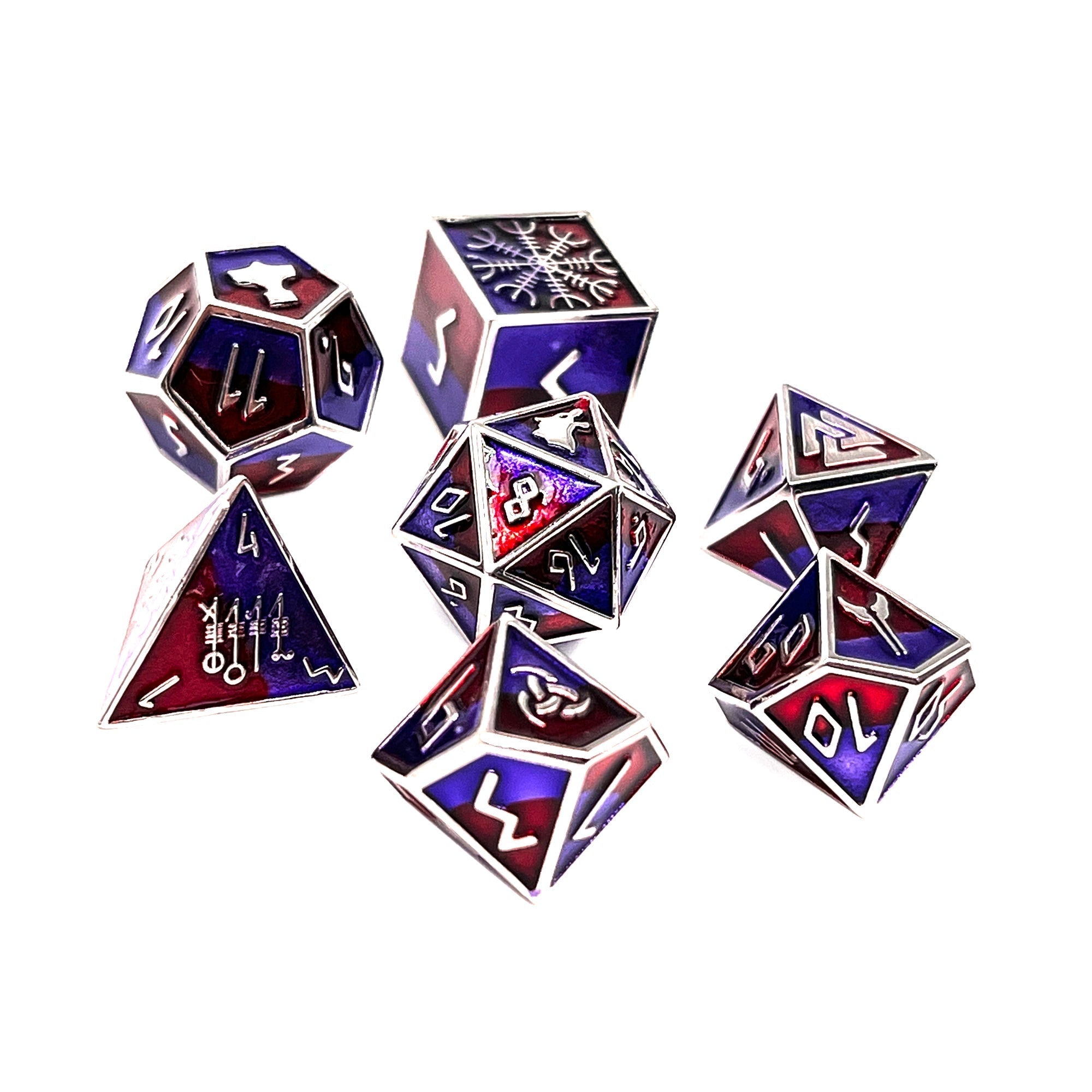Fenrir - Norse Themed Metal Dice Set-Zinc Alloy Dice-Norse Foundry-Norse Foundry-dungeons & dragons-d&d dice set-rpg dice set-d20-metal dice set-d&d-perfect for tabletop rpgs