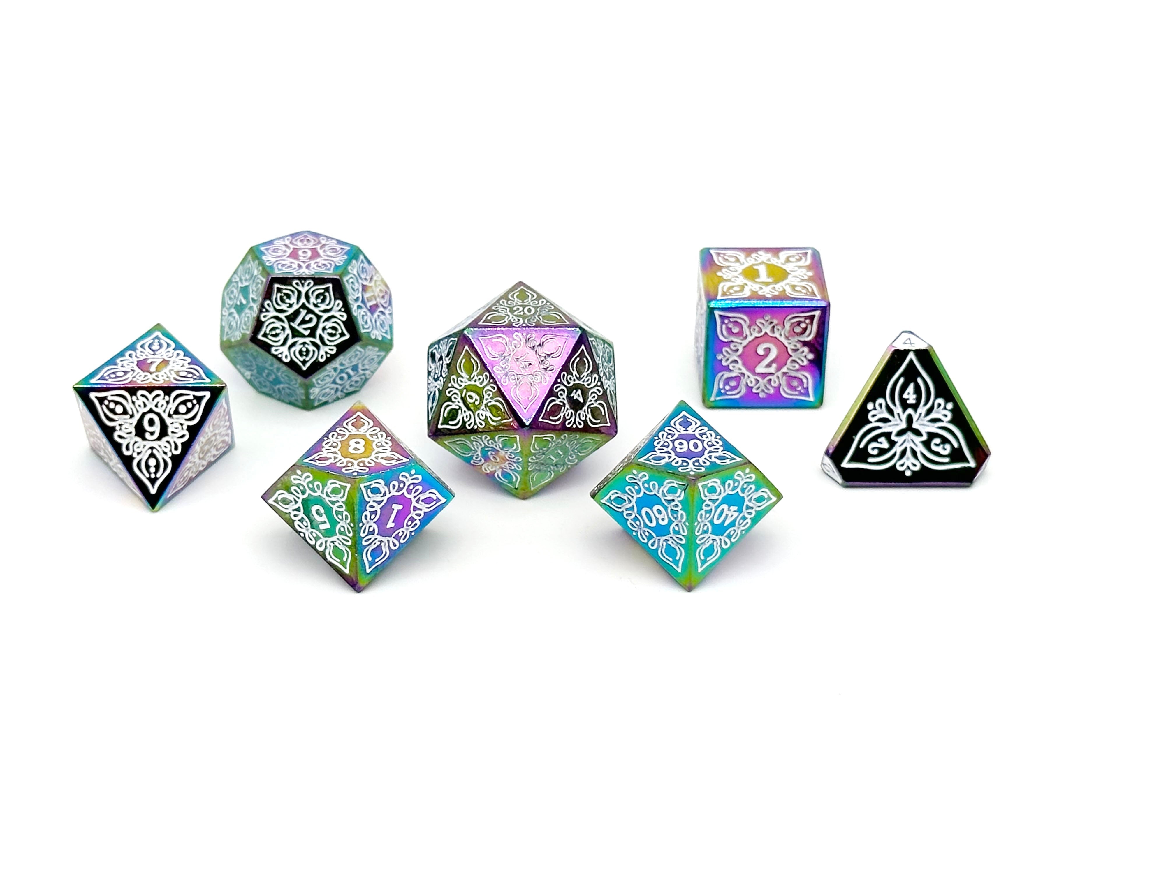 Feyweave - Feybane-Norse Foundry-Norse Foundry-dungeons & dragons-d&d dice set-rpg dice set-d20-metal dice set-d&d-perfect for tabletop rpgs