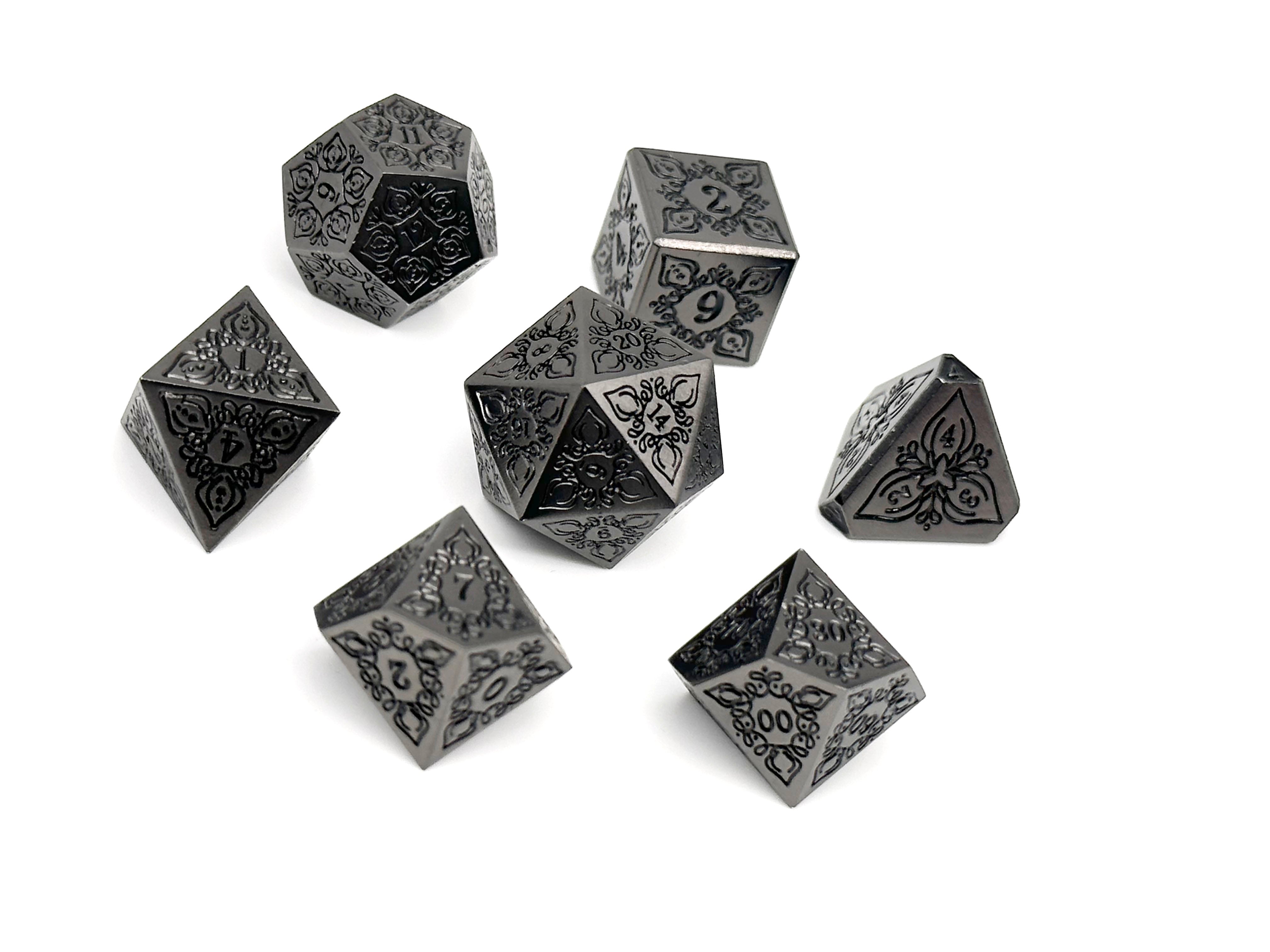Feyweave - Shadowfell-Norse Foundry-Norse Foundry-dungeons & dragons-d&d dice set-rpg dice set-d20-metal dice set-d&d-perfect for tabletop rpgs