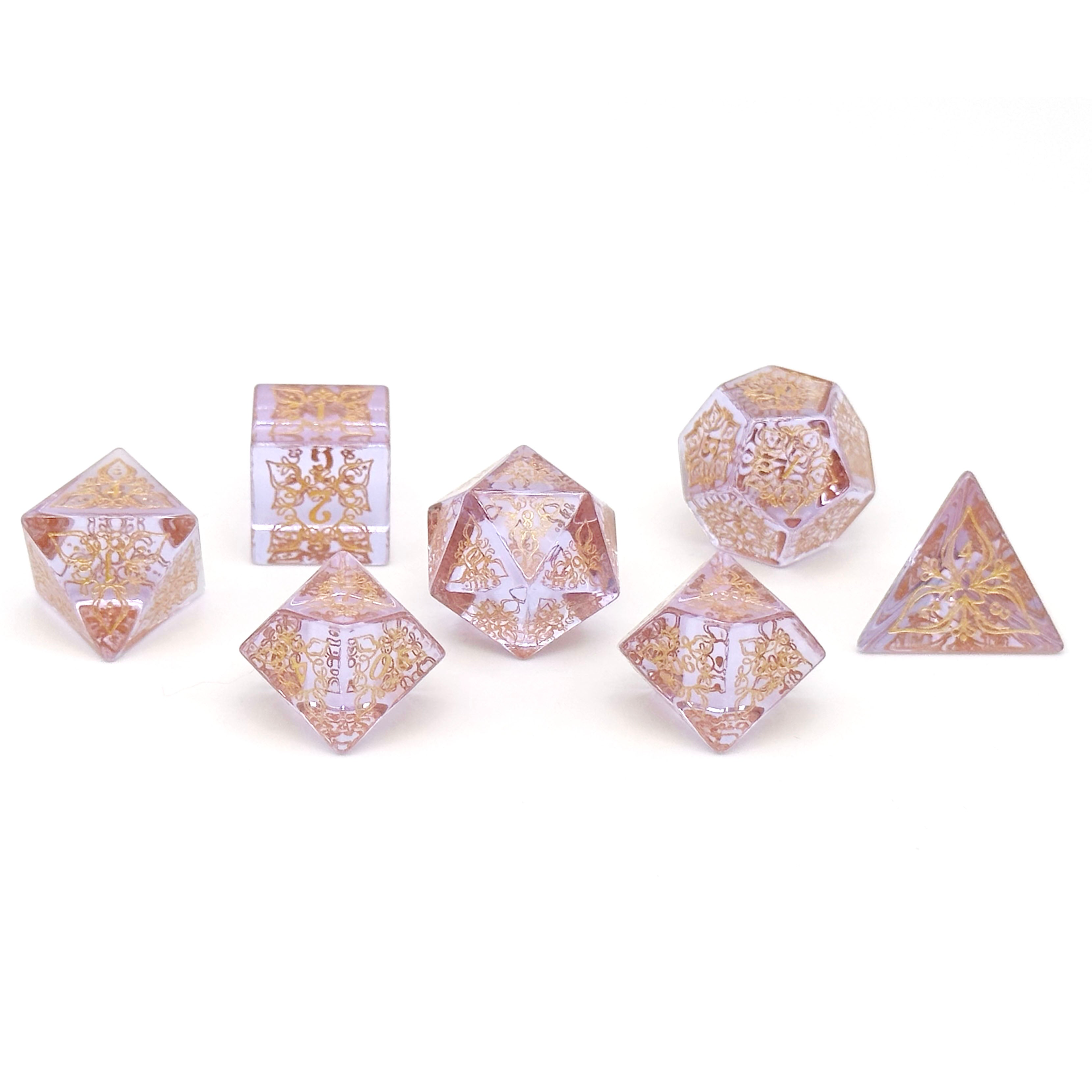 Feyweave - Zircon Alexandrite-Norse Foundry-Norse Foundry-glass dice-dungeons & dragons-d&d dice set-rpg dice set-glass dice set-d&d-perfect for tabletop rpgs