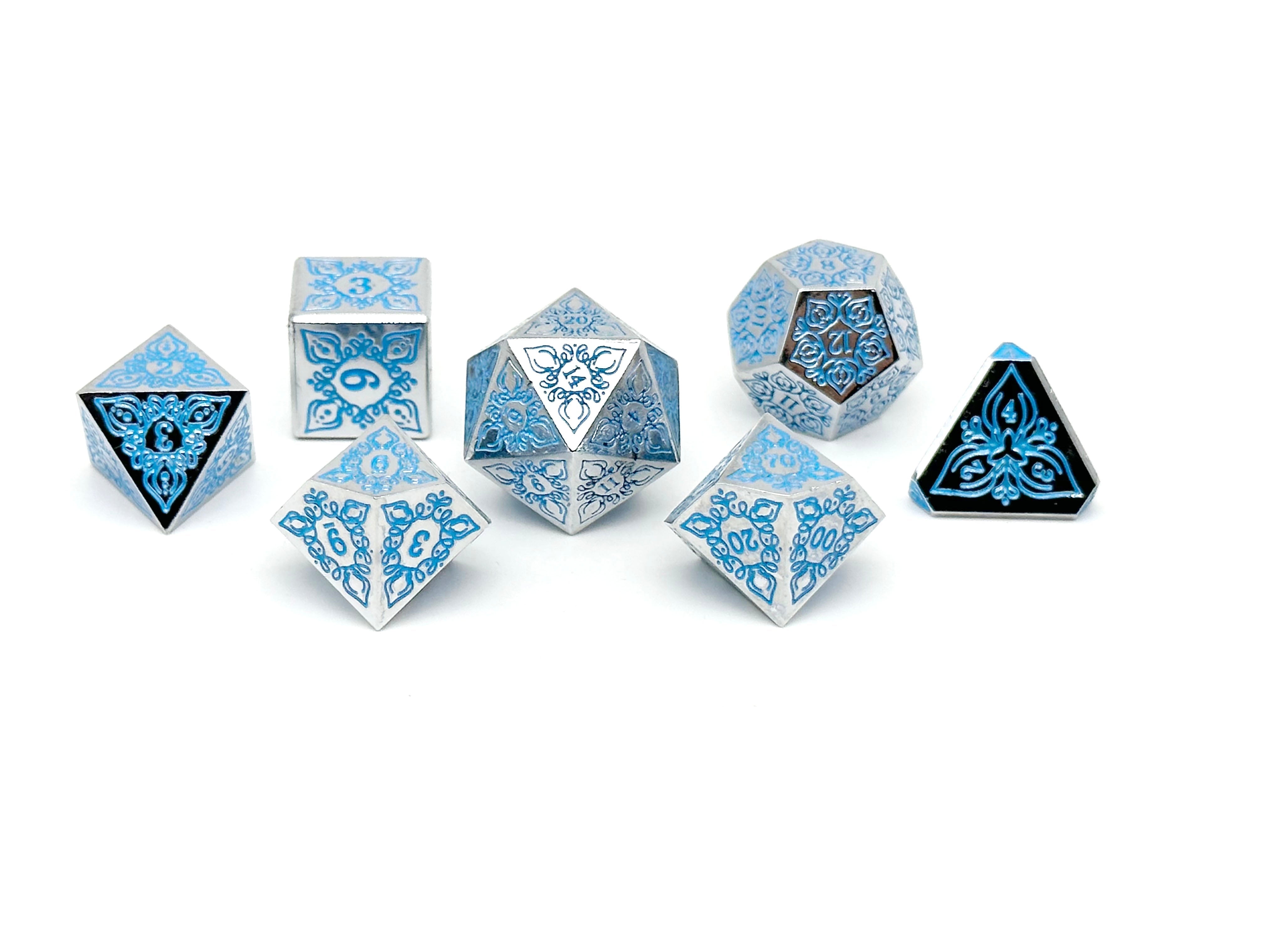 Feyweave - Frozen Tears-Norse Foundry-Norse Foundry-dungeons & dragons-d&d dice set-rpg dice set-d20-metal dice set-d&d-perfect for tabletop rpgs