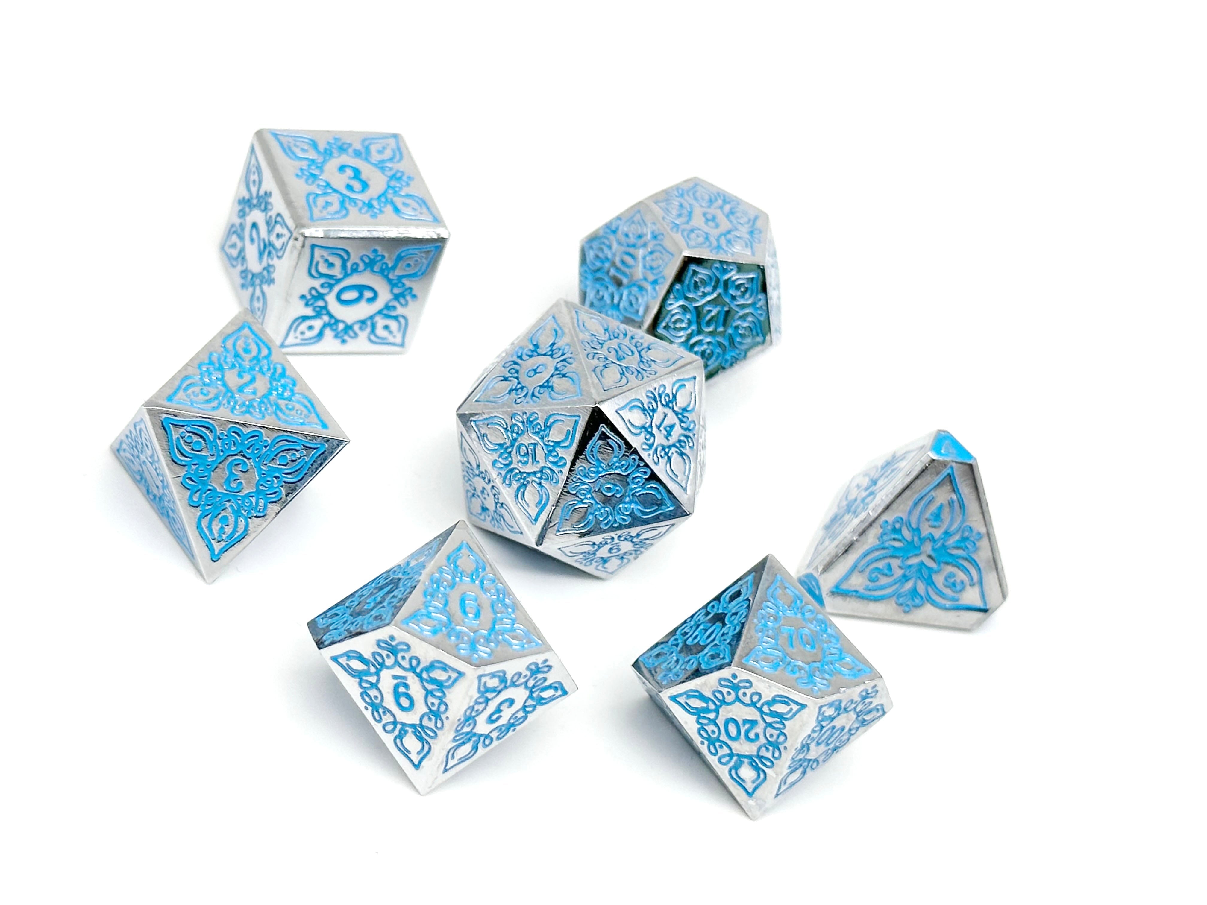 Feyweave - Frozen Tears-Norse Foundry-Norse Foundry-dungeons & dragons-d&d dice set-rpg dice set-d20-metal dice set-d&d-perfect for tabletop rpgs