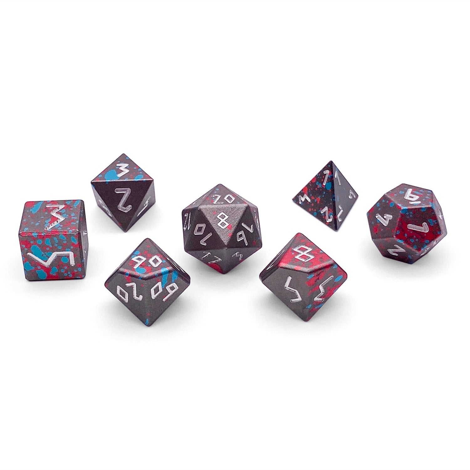 Giant Slayer - 7 Piece RPG Set 6063 Aluminum Wondrous Dice-Wondrous Dice | Set of 7-Norse Foundry-Norse Foundry-aluminum dice-dungeons & dragons-d&d dice set-rpg dice set-aluminum d&d dice set-d&d-lightweight-perfect for tabletop rpgs