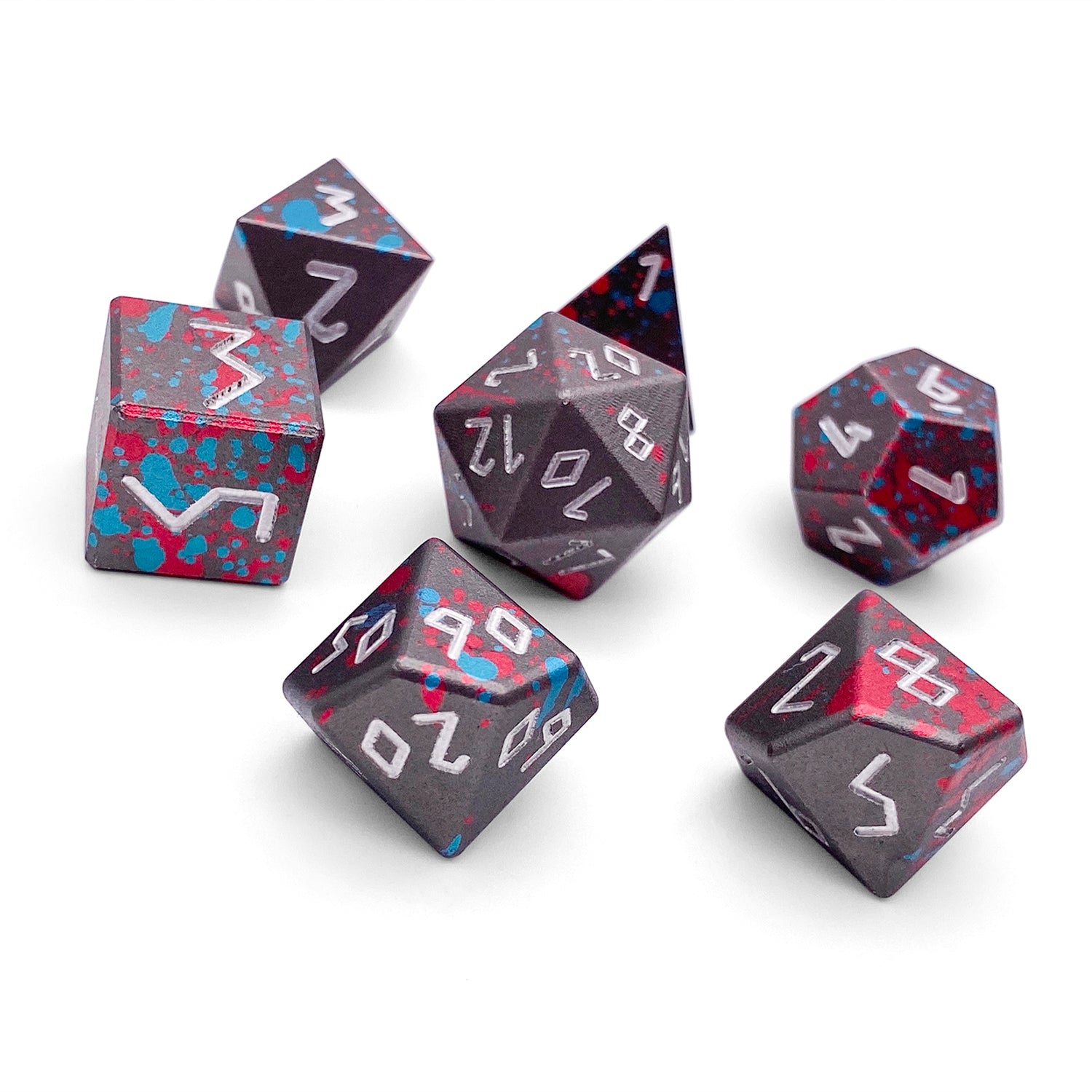 Giant Slayer - 7 Piece RPG Set 6063 Aluminum Wondrous Dice-Wondrous Dice | Set of 7-Norse Foundry-Norse Foundry-aluminum dice-dungeons & dragons-d&d dice set-rpg dice set-aluminum d&d dice set-d&d-lightweight-perfect for tabletop rpgs