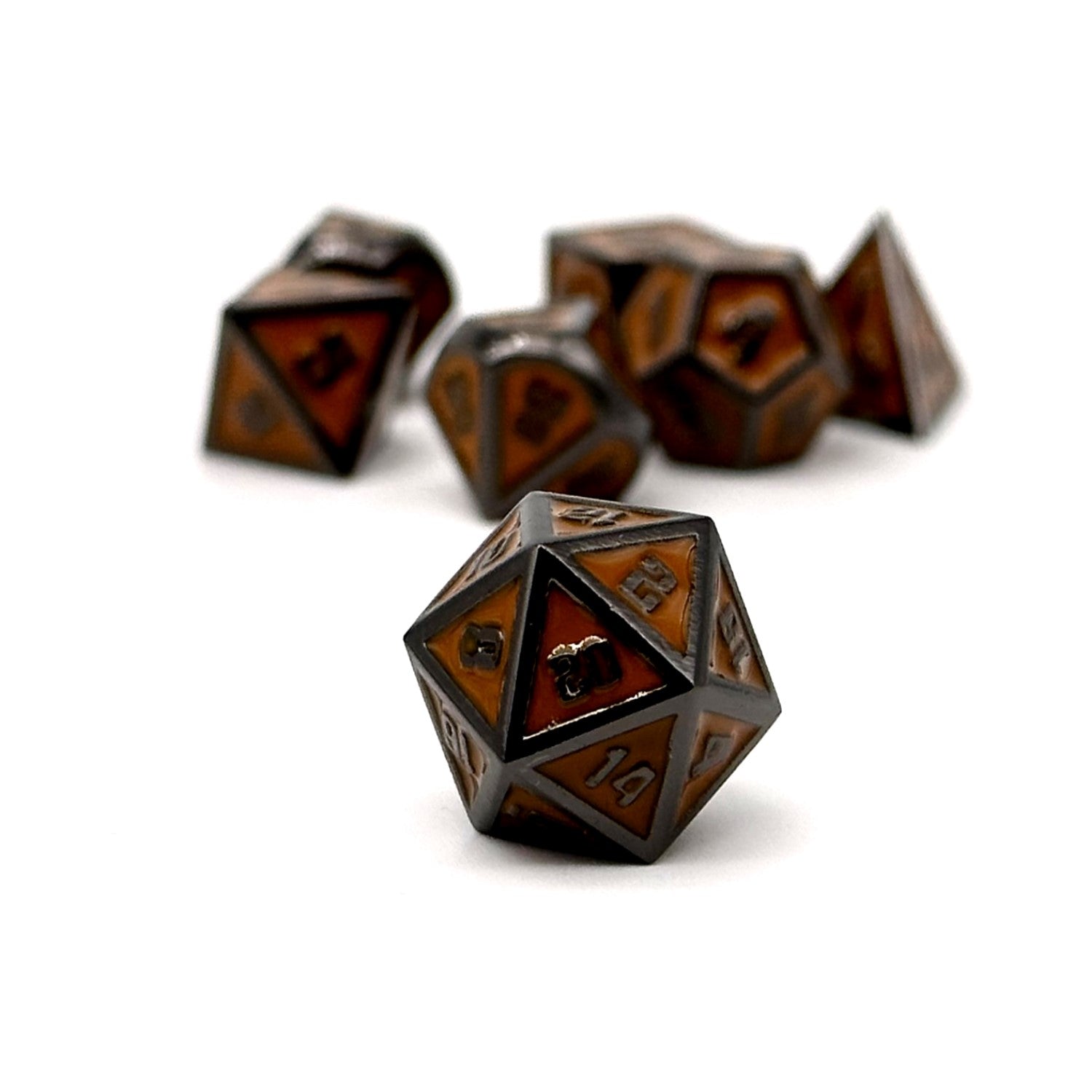 Gravestones - Catacomb - Metal Dice Set-Metal - Zinc Alloy Dice-Norse Foundry-Norse Foundry-dungeons & dragons-d&d dice set-rpg dice set-d20-metal dice set-d&d-mini dice set-14mm-perfect for tabletop rpgs
