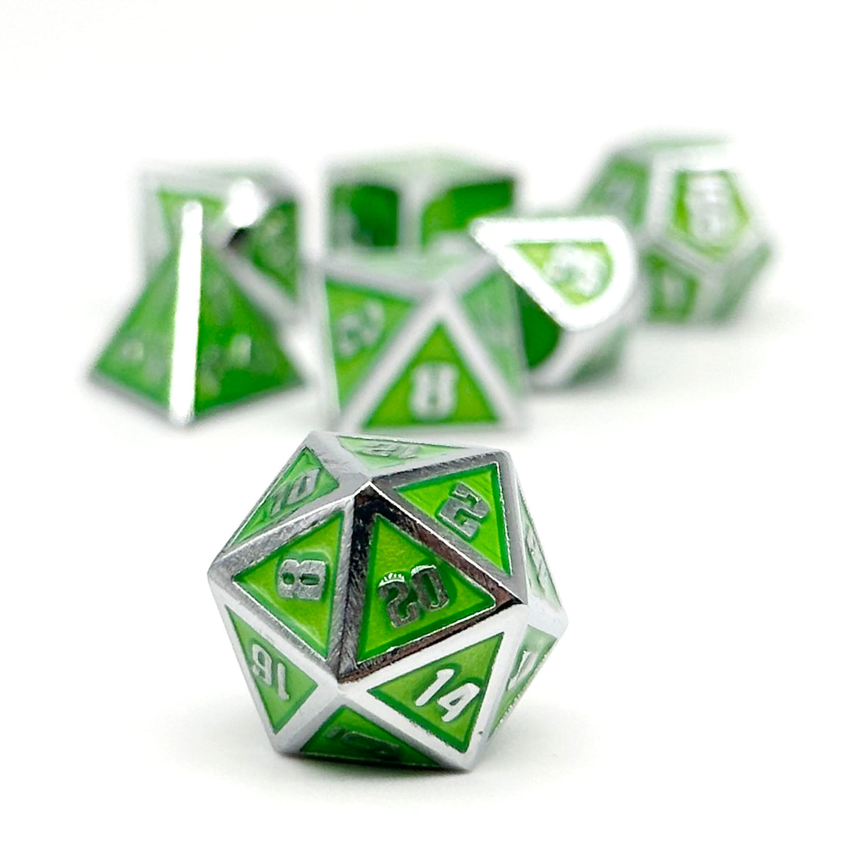 Gravestones - Venomfang - Metal Dice Set-Metal - Zinc Alloy Dice-Norse Foundry-Norse Foundry-dungeons & dragons-d&d dice set-rpg dice set-d20-metal dice set-d&d-mini dice set-14mm-perfect for tabletop rpgs