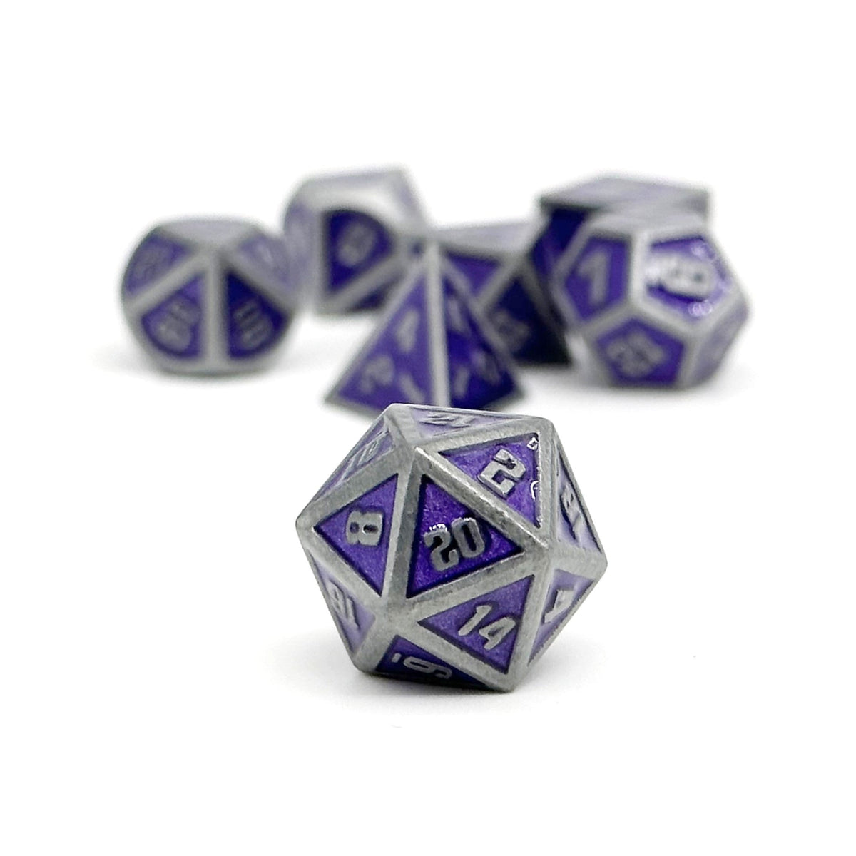 Gravestones - Voodoo - Metal Dice Set-Norse Foundry-Norse Foundry-dungeons & dragons-d&d dice set-rpg dice set-d20-metal dice set-d&d-mini dice set-14mm-perfect for tabletop rpgs