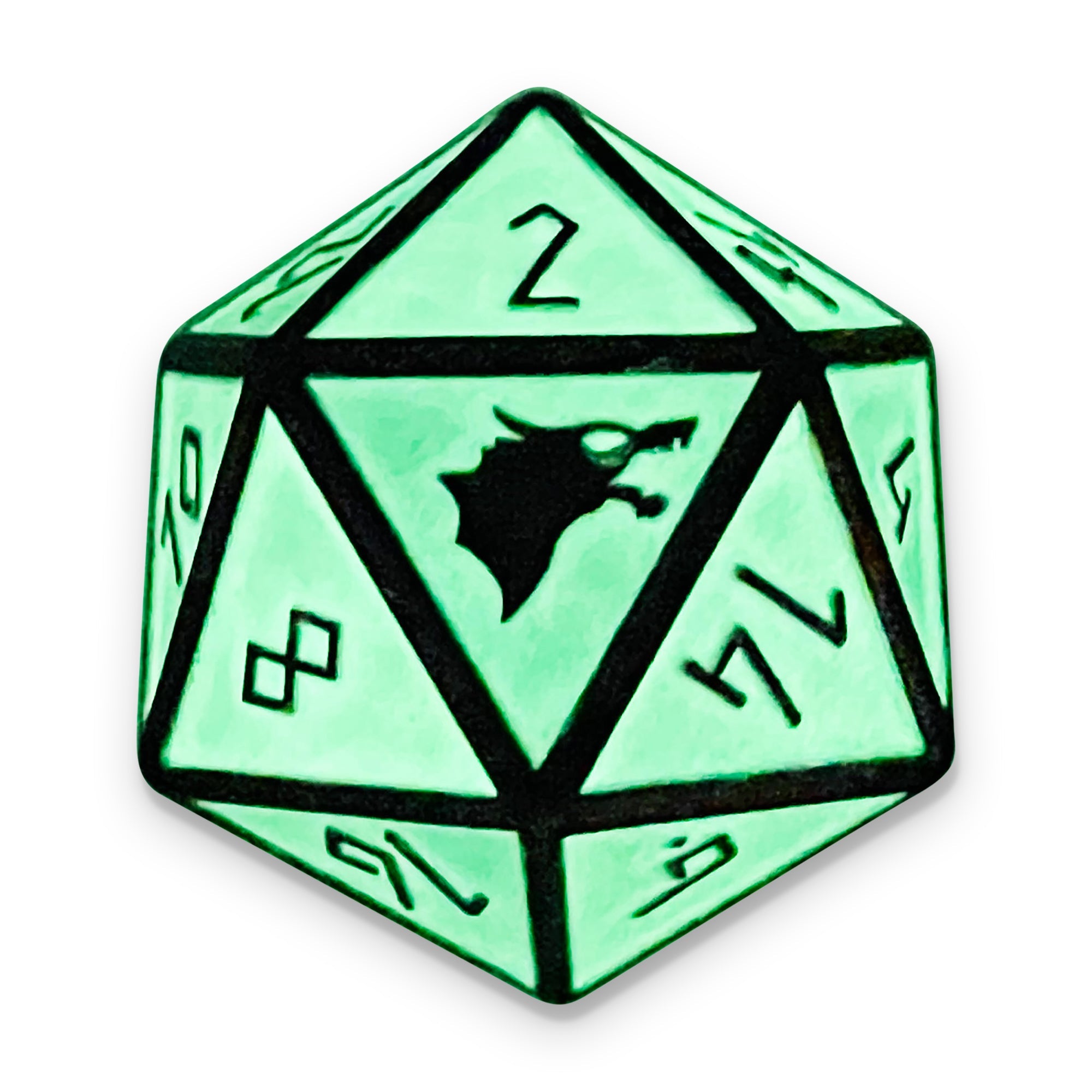 Green Slime - Norse 45MM Alloy Metal Boulder®-Metal - Zinc Alloy Dice-Norse Foundry-Norse Foundry-dungeons & dragons-d&d dice-rpg dice-d20-metal dice-d&d-45mm-oversize-boulder-perfect for tabletop rpgs