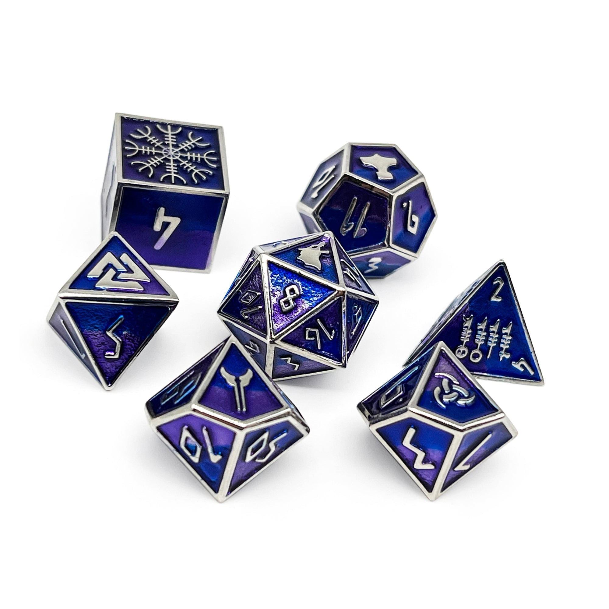Hati - Norse Themed Metal Dice Set-Zinc Alloy Dice-Norse Foundry-Norse Foundry-dungeons & dragons-d&d dice set-rpg dice set-d20-metal dice set-d&d-perfect for tabletop rpgs
