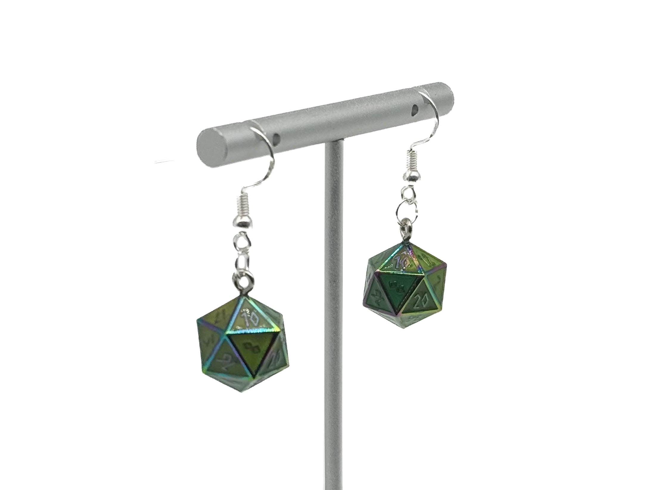 Headhunter - Ioun Stone D20 Dice Earrings by Norse Foundry-Earrings-Norse Foundry-dungeons and dragons-d&d-dungeons & dragons-earrings-dnd accessories-dice earrings- d20 earrings