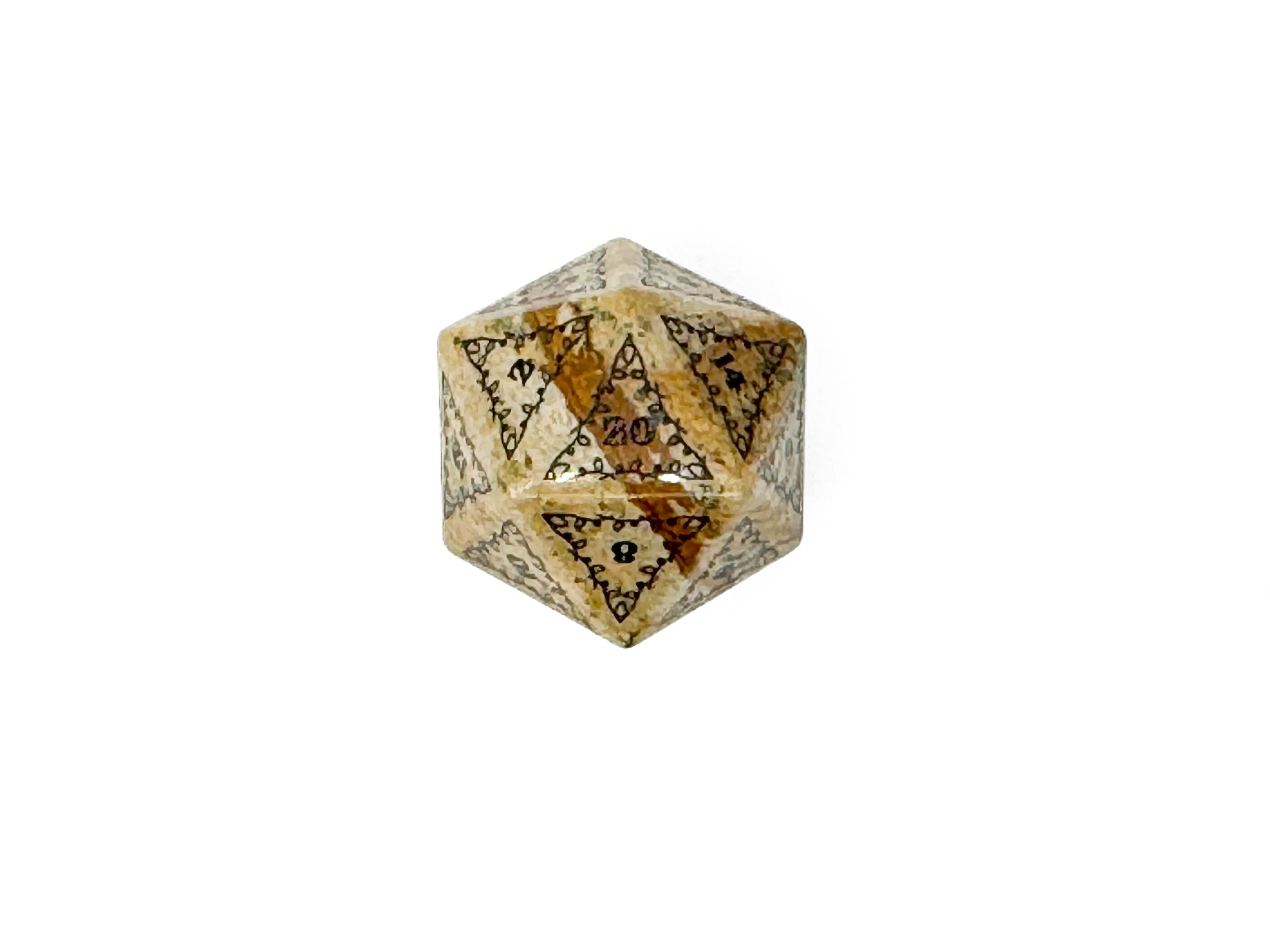 Holiday Wonderland Stone D20-Norse Foundry-d20-dice-dungeons and dragons-d&d-dnd d20-dungeons & dragons-mystery deal