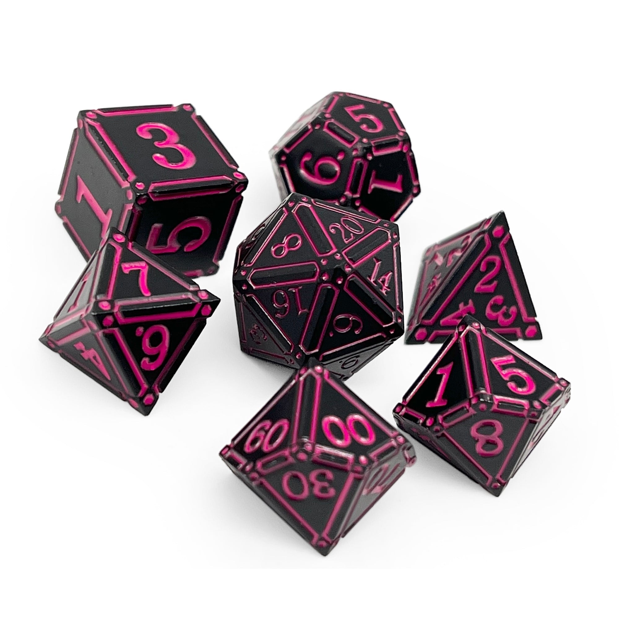 Ironworks - Arcane Eye 7 Piece RPG set Alloy Metal Dice-Metal - Zinc Alloy Dice-Norse Foundry-Norse Foundry-dungeons & dragons-d&d dice set-rpg dice set-d20-metal dice set-d&d-perfect for tabletop rpgs