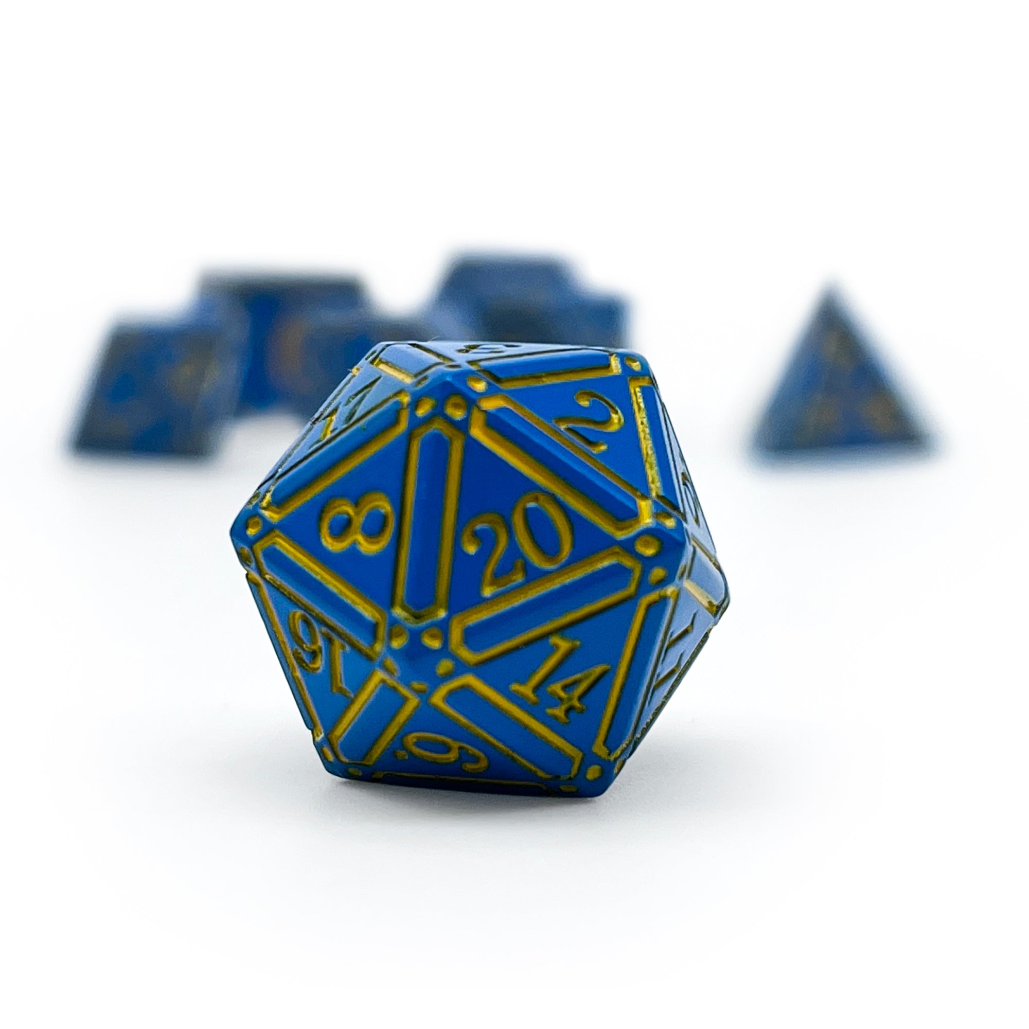 Ironworks - Dweller 7 Piece RPG set Alloy Metal Dice-Metal - Zinc Alloy Dice-Norse Foundry-Norse Foundry-dungeons & dragons-d&d dice set-rpg dice set-d20-metal dice set-d&d-perfect for tabletop rpgs