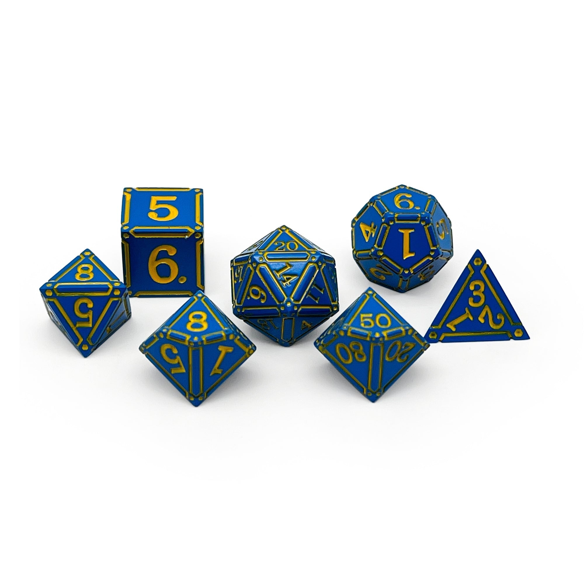 Ironworks - Dweller 7 Piece RPG set Alloy Metal Dice-Metal - Zinc Alloy Dice-Norse Foundry-Norse Foundry-dungeons & dragons-d&d dice set-rpg dice set-d20-metal dice set-d&d-perfect for tabletop rpgs