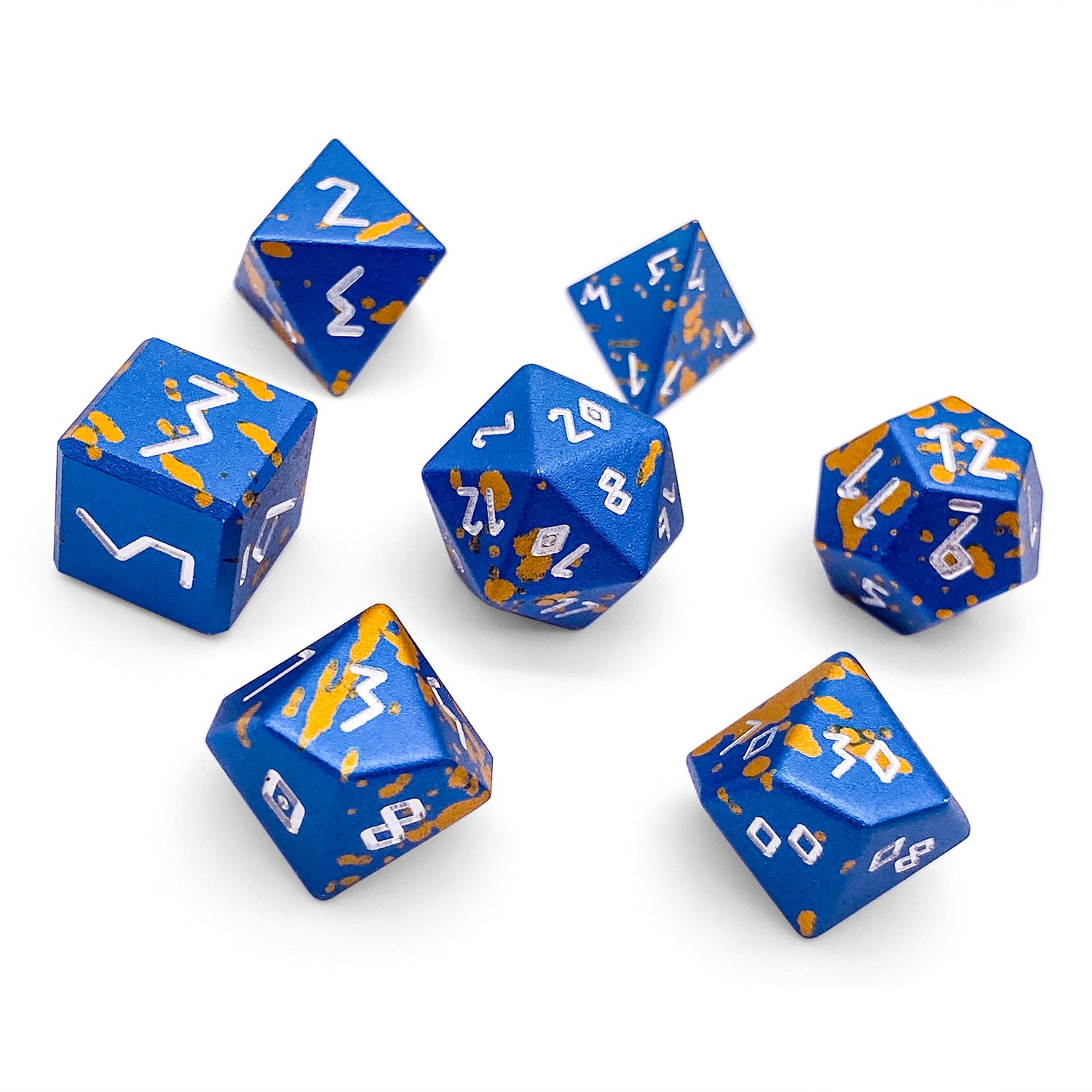Mimic - 7 Piece RPG Set 6063 Aluminum Wondrous Dice-Wondrous Dice | Set of 7-Norse Foundry-Norse Foundry-aluminum dice-dungeons & dragons-d&d dice set-rpg dice set-aluminum d&d dice set-d&d-lightweight-perfect for tabletop rpgs