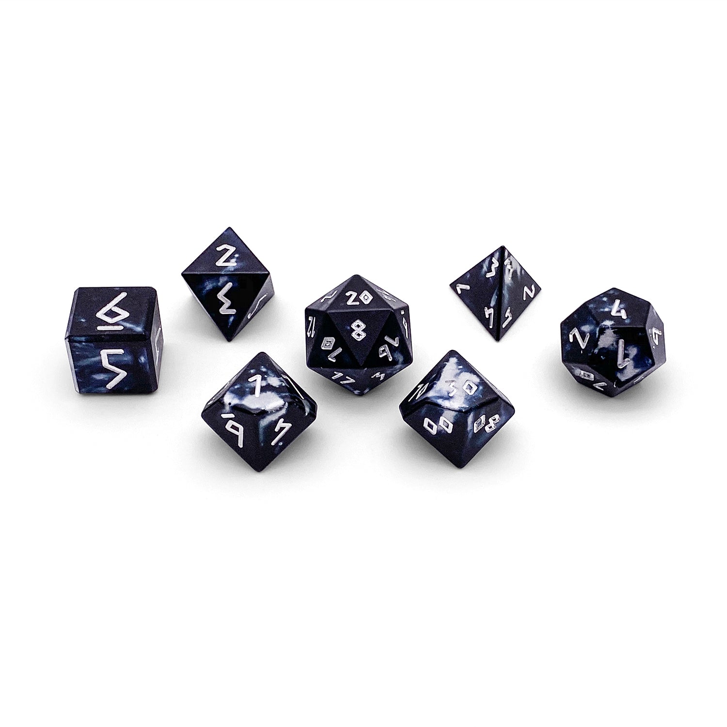 Mummy Lord - 7 Piece RPG Set 6063 Aluminum Wondrous Dice-Wondrous Dice | Set of 7-Norse Foundry-Norse Foundry-aluminum dice-dungeons & dragons-d&d dice set-rpg dice set-aluminum d&d dice set-d&d-lightweight-perfect for tabletop rpgs