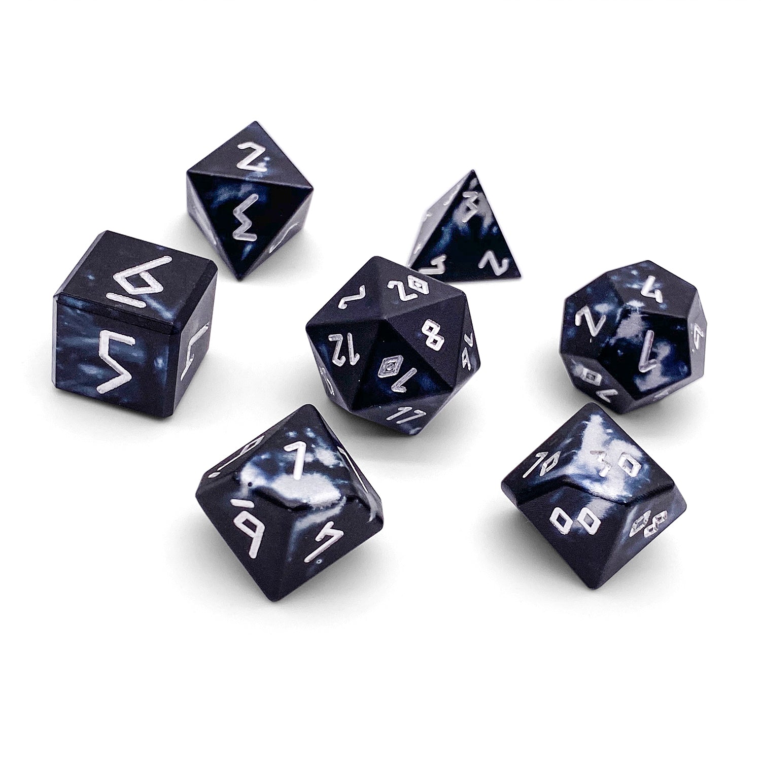 Mummy Lord - 7 Piece RPG Set 6063 Aluminum Wondrous Dice-Wondrous Dice | Set of 7-Norse Foundry-Norse Foundry-aluminum dice-dungeons & dragons-d&d dice set-rpg dice set-aluminum d&d dice set-d&d-lightweight-perfect for tabletop rpgs
