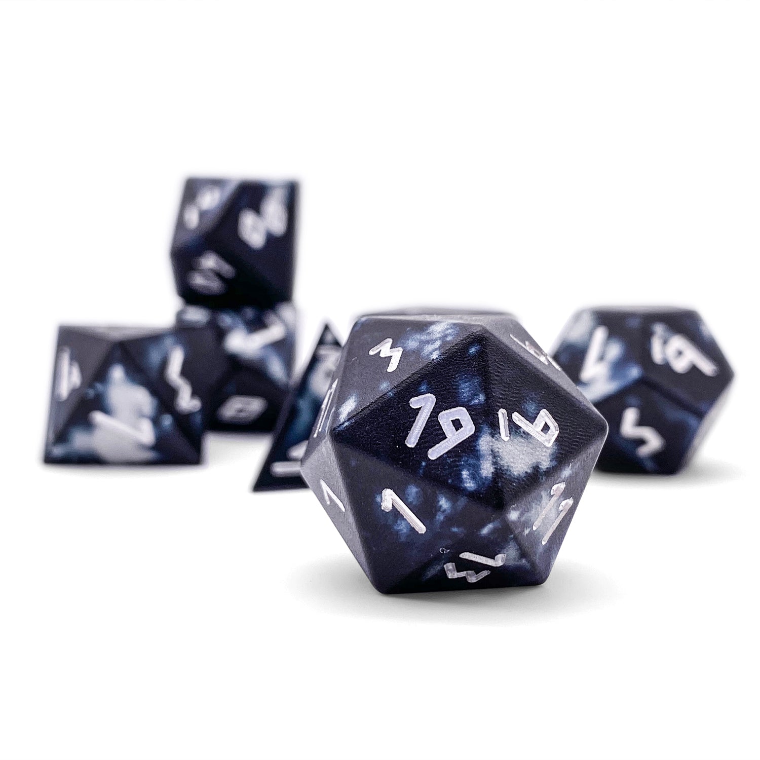 Mummy Lord - 7 Piece RPG Set 6063 Aluminum Wondrous Dice-Wondrous Dice | Set of 7-Norse Foundry-Norse Foundry-aluminum dice-dungeons & dragons-d&d dice set-rpg dice set-aluminum d&d dice set-d&d-lightweight-perfect for tabletop rpgs