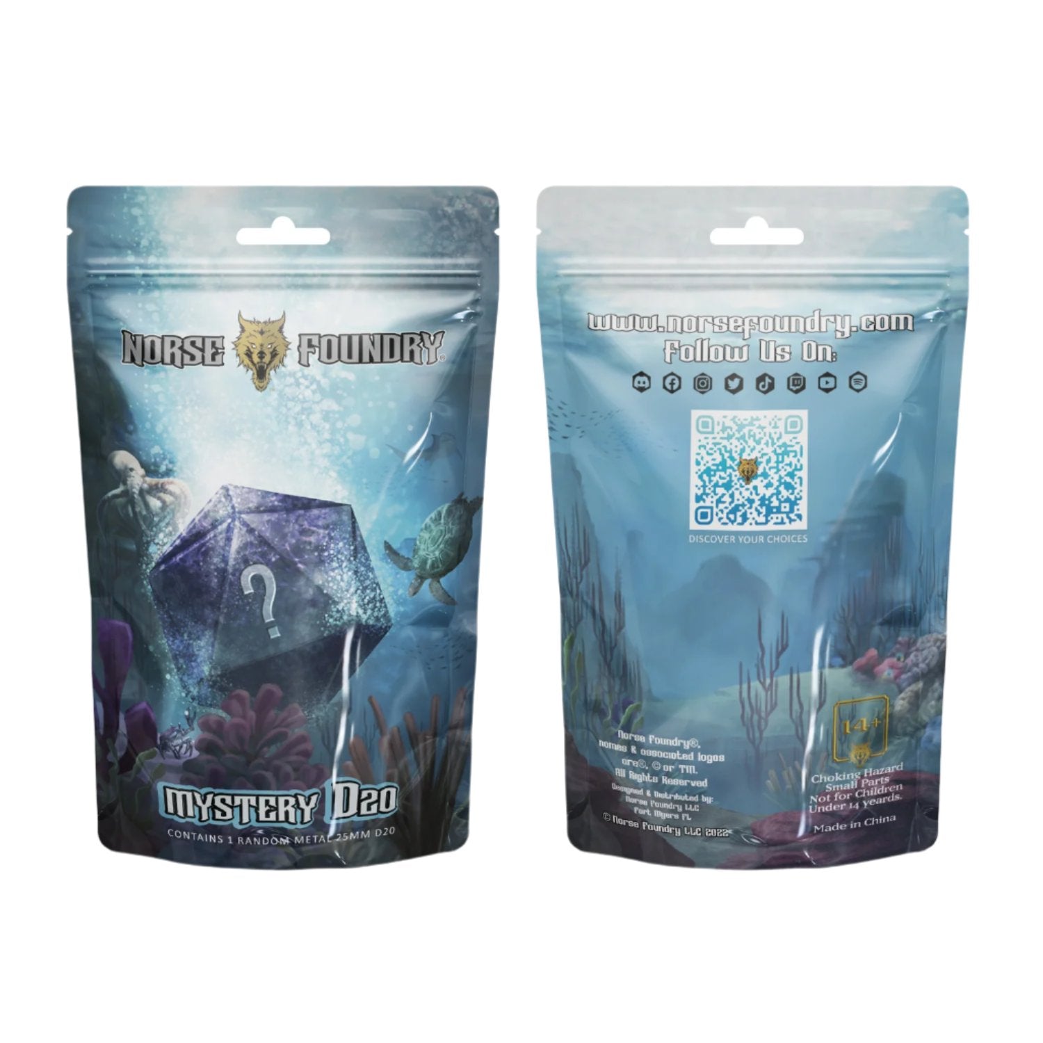 Mystery Dice Series 2 - Sea Life-Norse Foundry-d20-dice-dungeons and dragons-d&d-dnd d20-dungeons & dragons-mystery deal