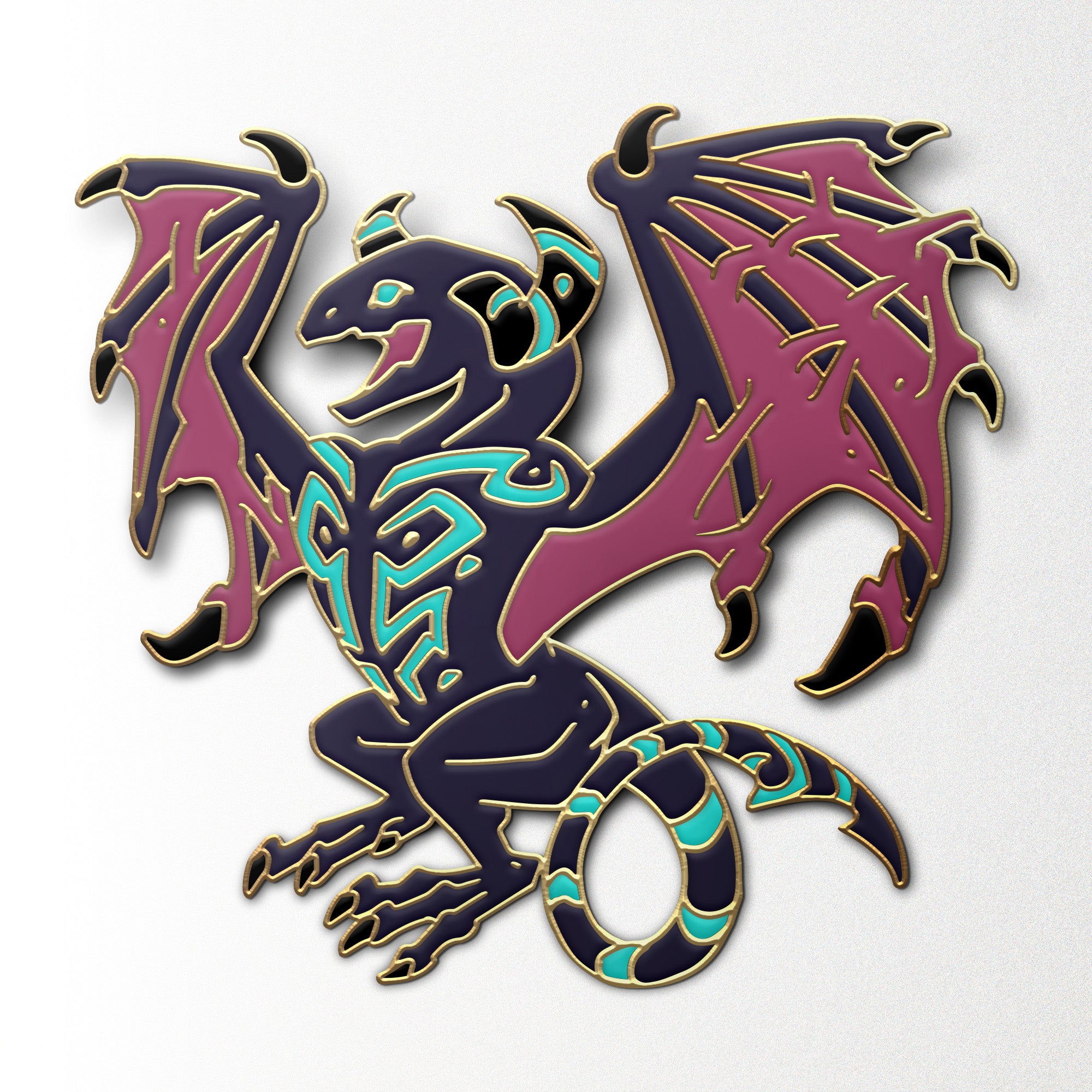 Mystery Dragon Pin-Norse Foundry-mysterypins-mystery-pins-d&d-dungeons & dragons-accessories-dnd pins