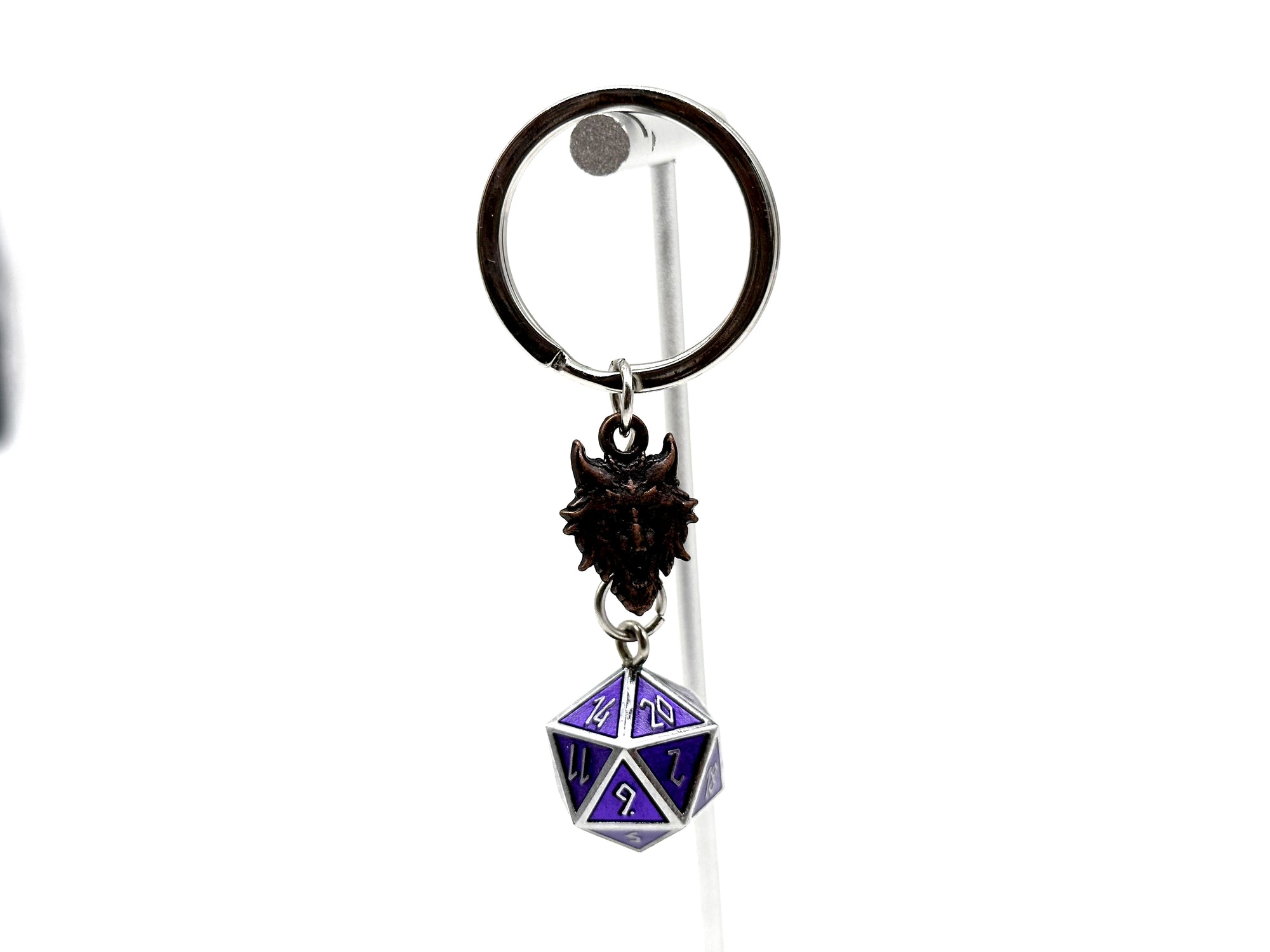Norse D20 Keychains - Purple