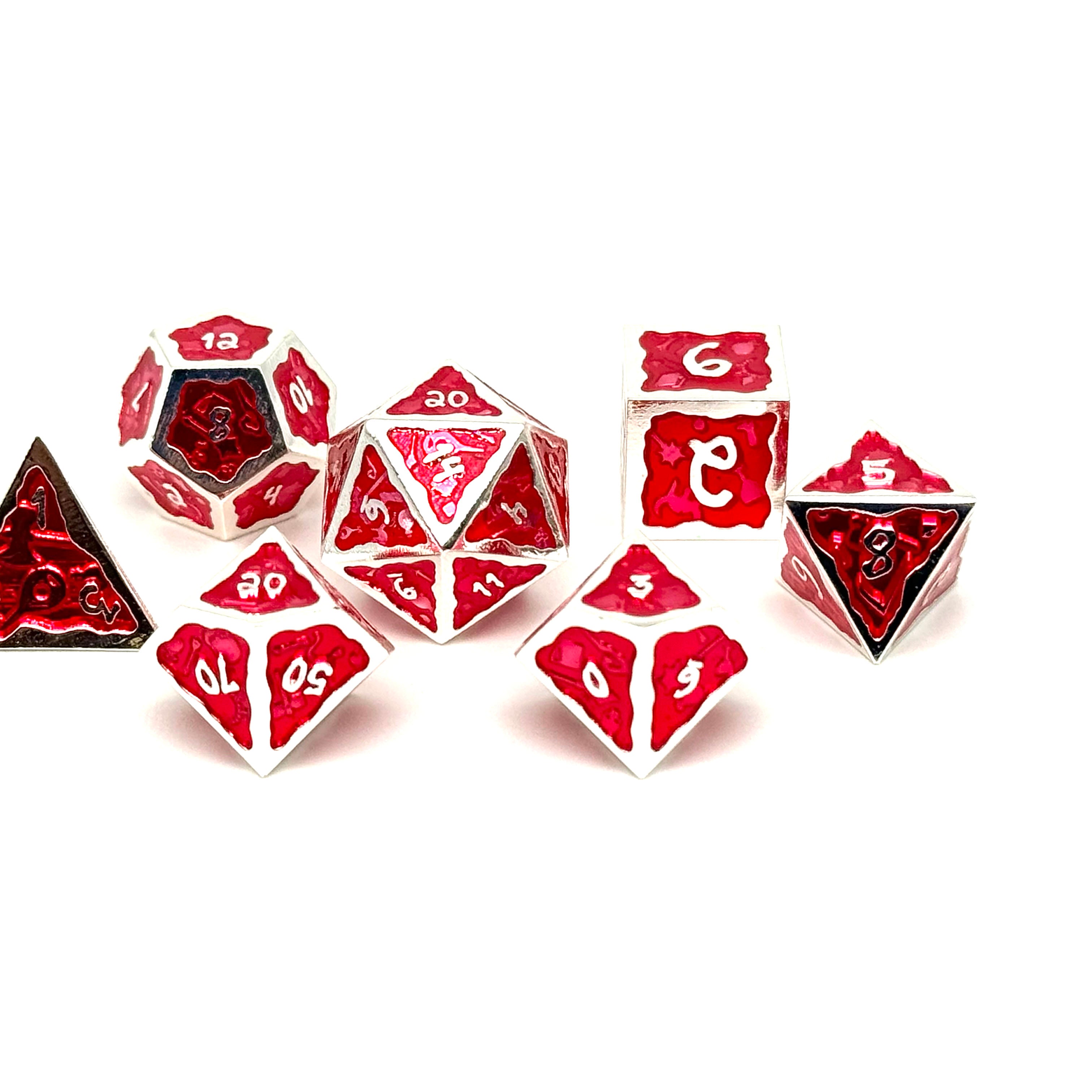 Ooze of Doom RPG Set - Blood Wrath-Alloy Dice-Norse Foundry-Norse Foundry-dungeons & dragons-d&d dice set-rpg dice set-d20-metal dice set-d&d-perfect for tabletop rpgs