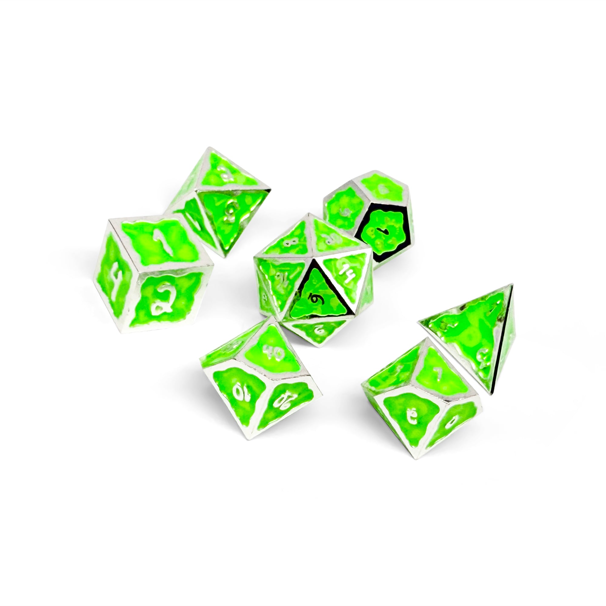 Ooze of Doom RPG Set - Crypt Creeper-Alloy Dice-Norse Foundry-Norse Foundry-dungeons & dragons-d&d dice set-rpg dice set-d20-metal dice set-d&d-perfect for tabletop rpgs