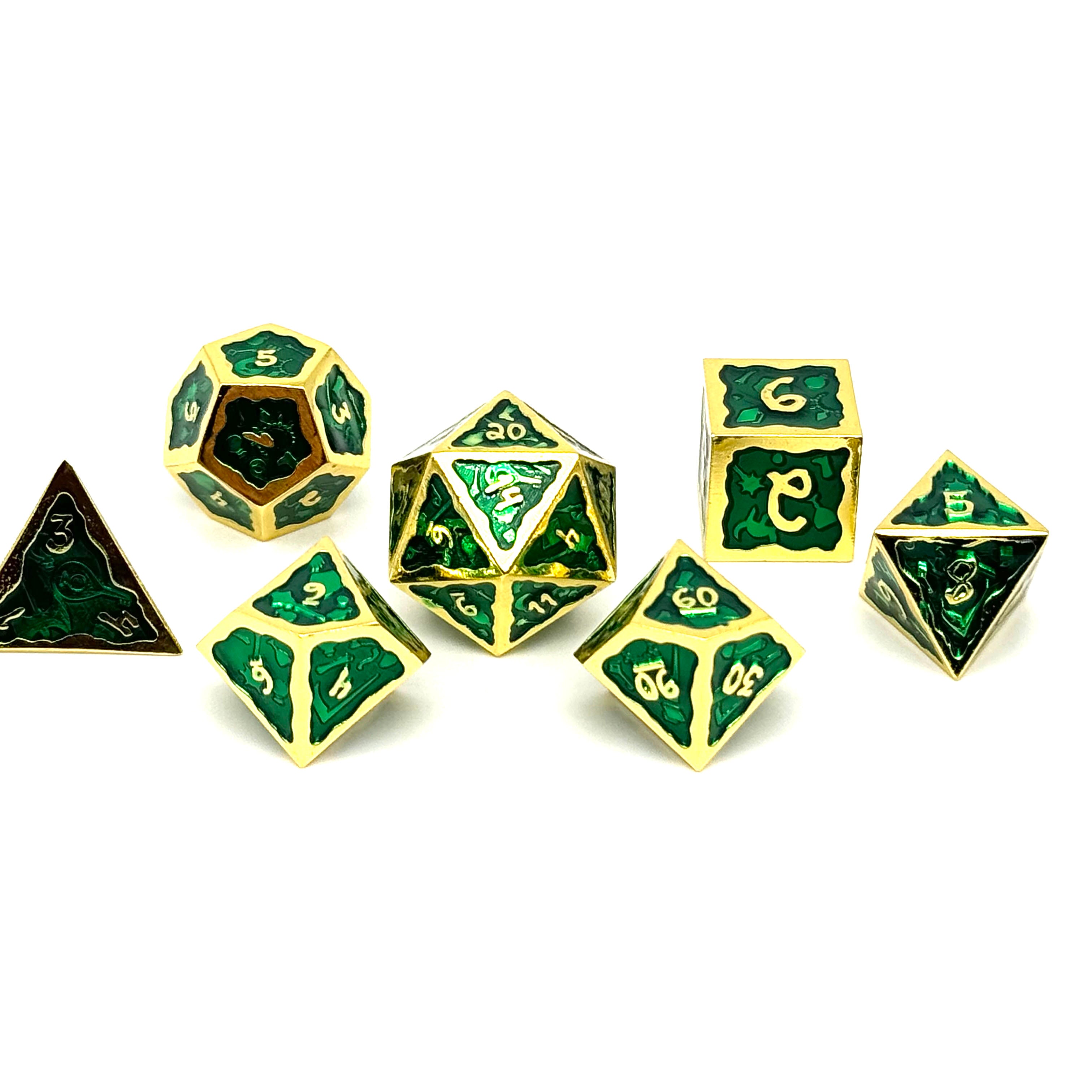 Ooze of Doom RPG Set - Eerie Greed-Alloy Dice-Norse Foundry-Norse Foundry-dungeons & dragons-d&d dice set-rpg dice set-d20-metal dice set-d&d-perfect for tabletop rpgs