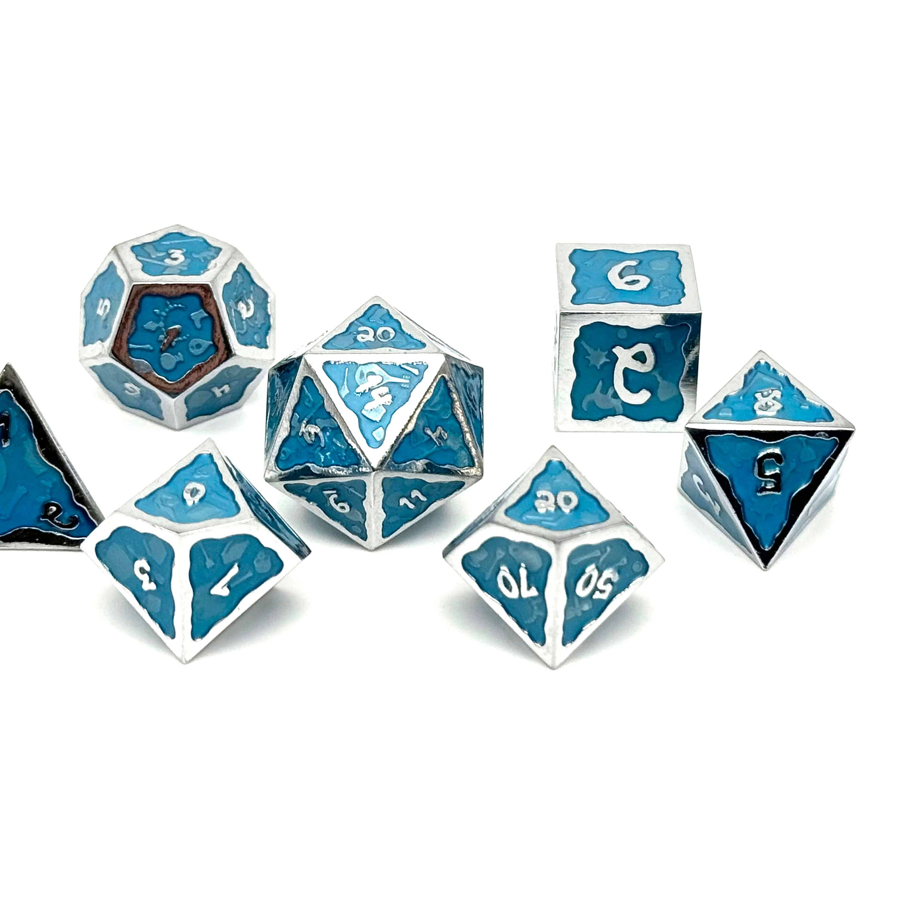 Ooze of Doom RPG Set - Ghastly Abyss-Alloy Dice-Norse Foundry-Norse Foundry-dungeons & dragons-d&d dice set-rpg dice set-d20-metal dice set-d&d-perfect for tabletop rpgs