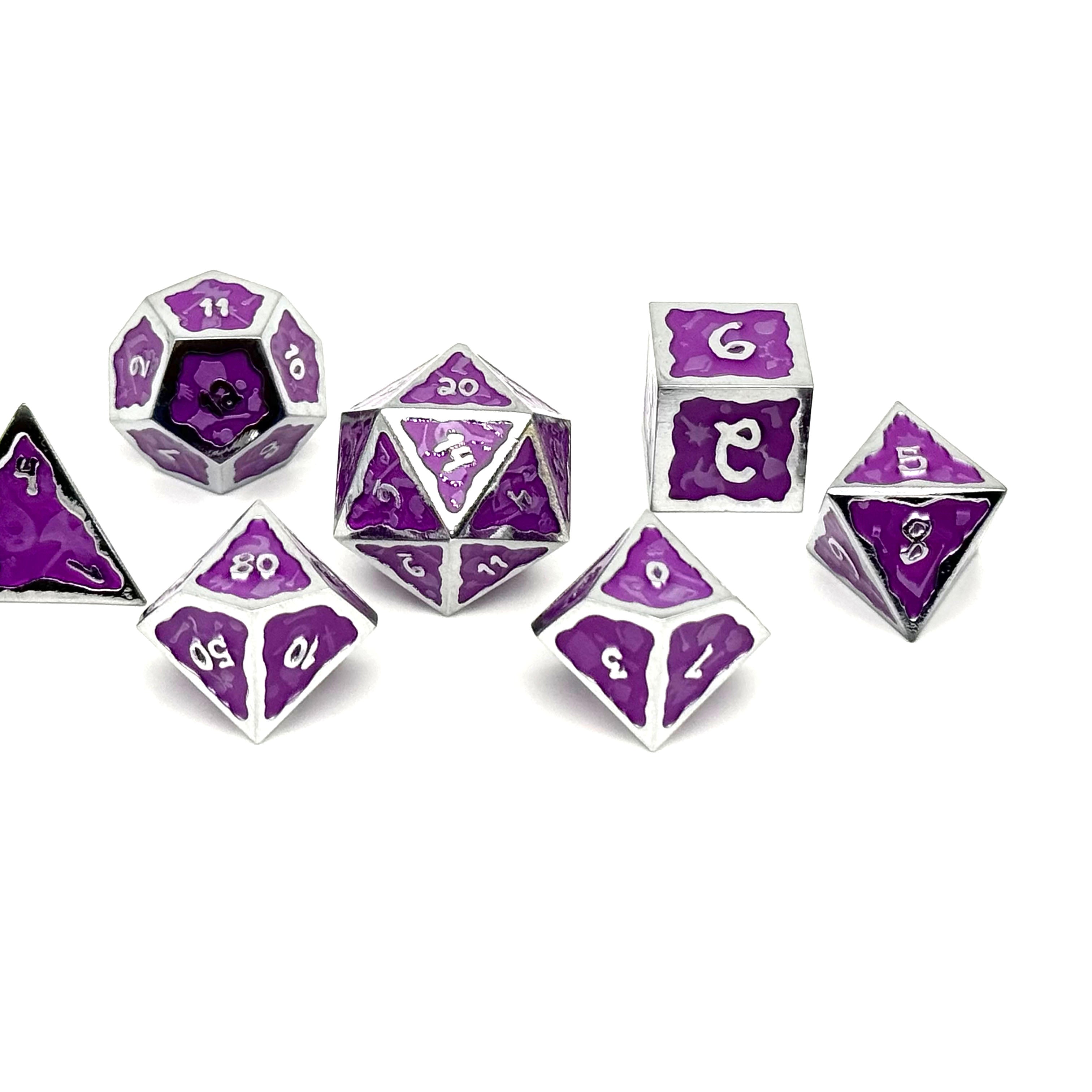 Ooze of Doom RPG Set - Looming Dusk-Alloy Dice-Norse Foundry-Norse Foundry-dungeons & dragons-d&d dice set-rpg dice set-d20-metal dice set-d&d-perfect for tabletop rpgs